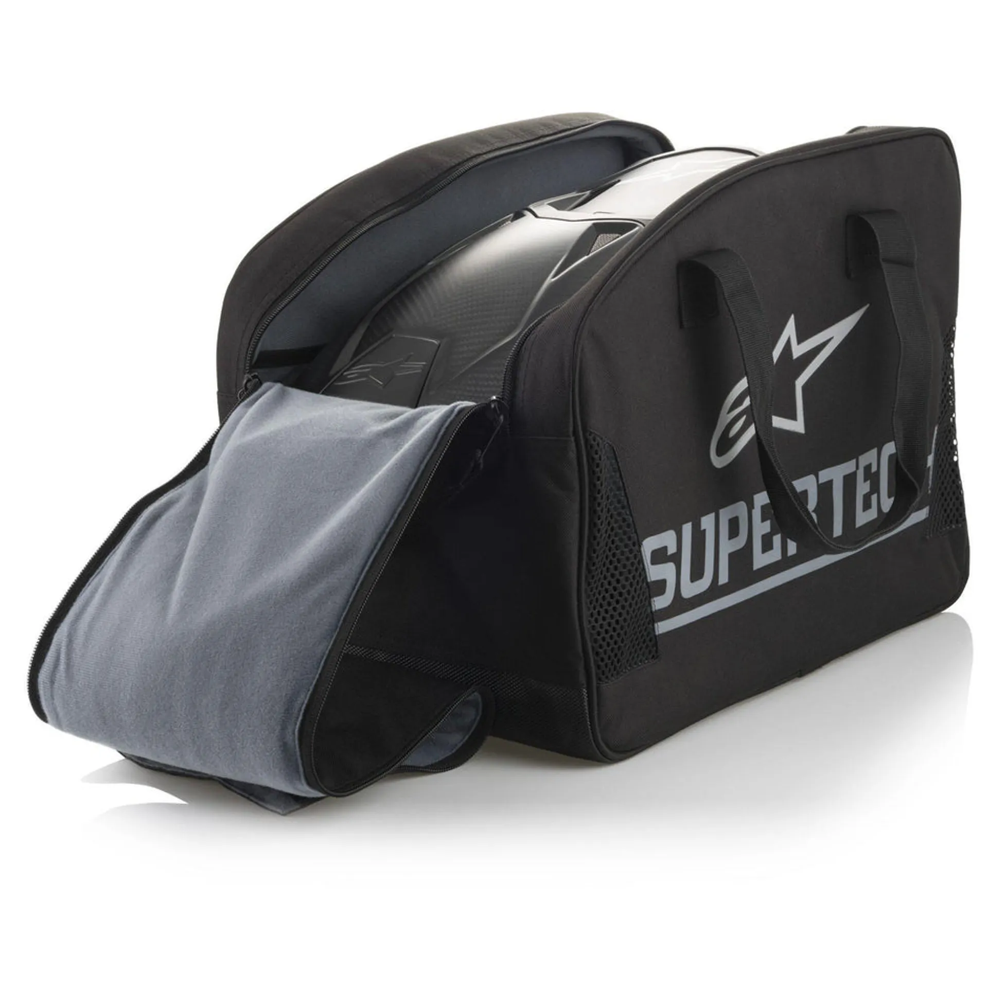Alpinestars SM10 Helmet - Solid black carbon - Alpinestars