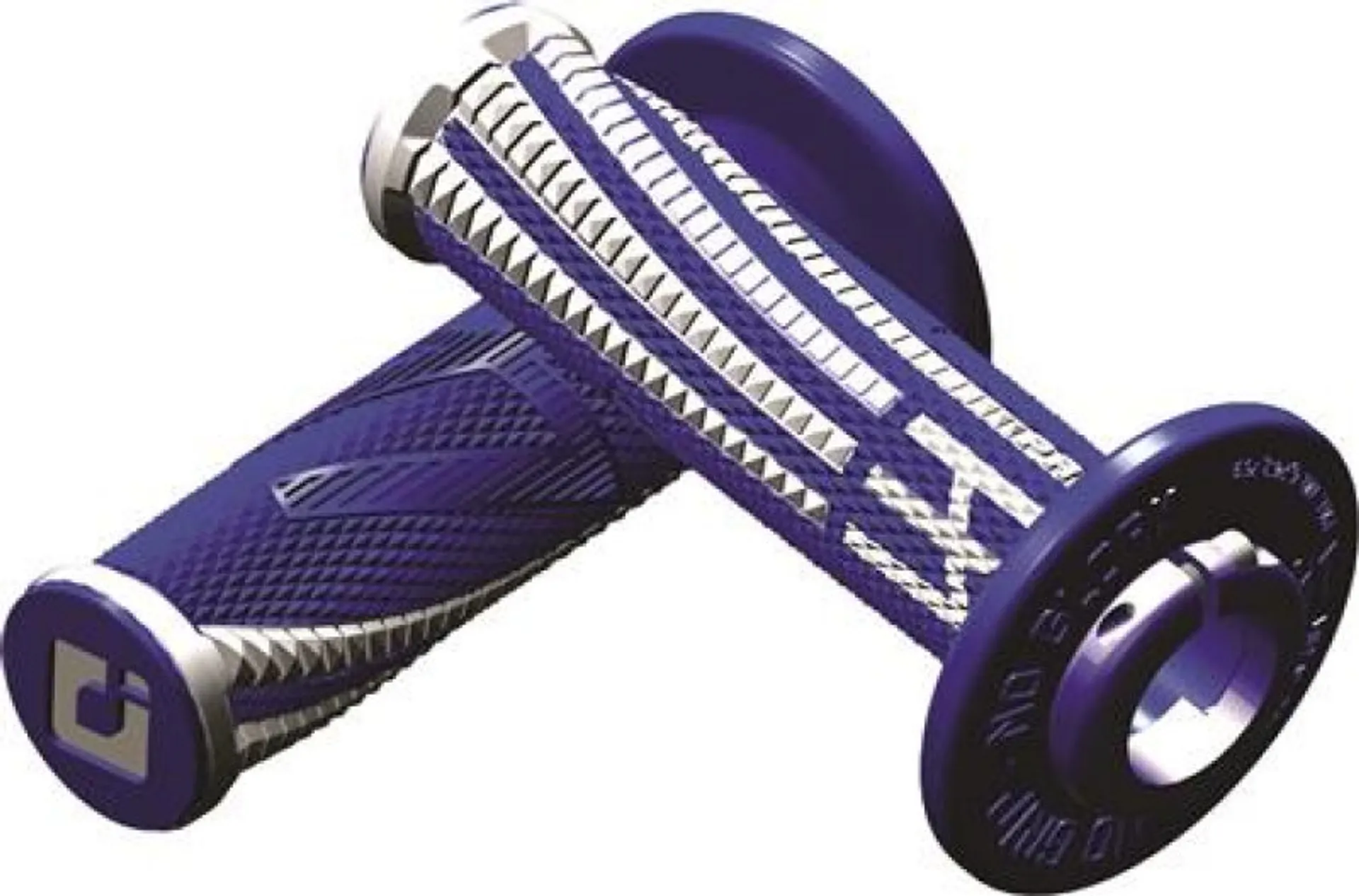 ODI Emig2 Pro V2 Lock-on-greb, 2- og 4-takts - Blå/hvid - ODI - Motocross Parts
