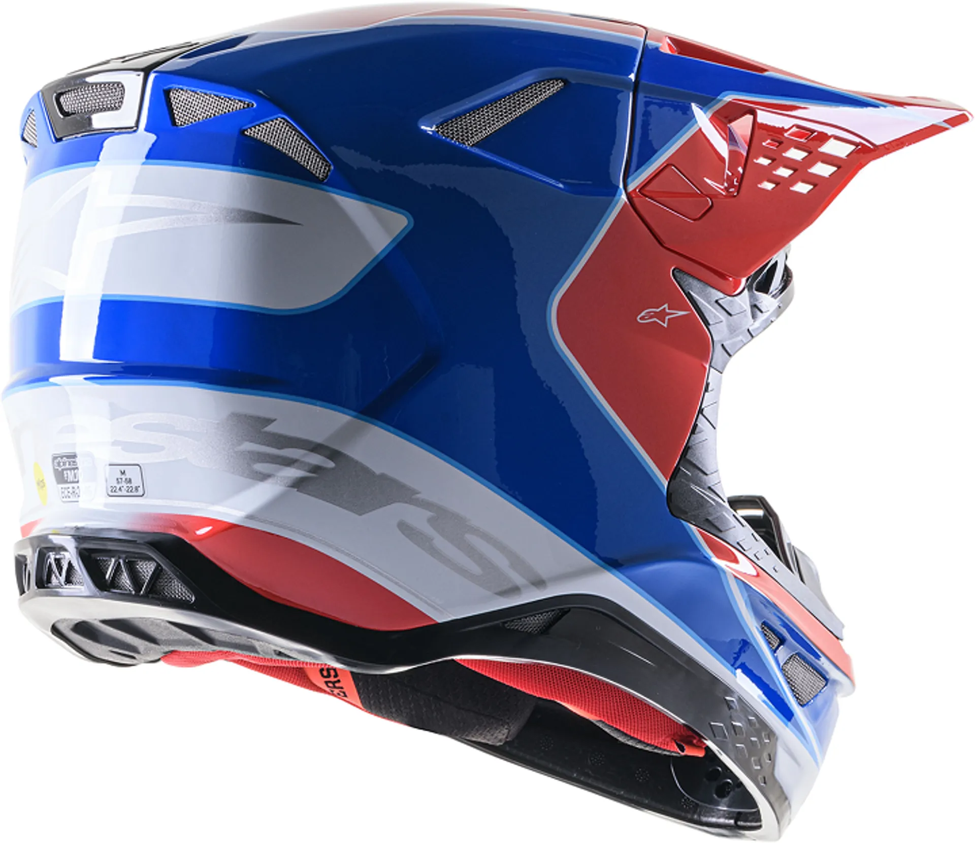 Alpinestars SM10 hjälm - Aeon Red/Blue - Alpinestars