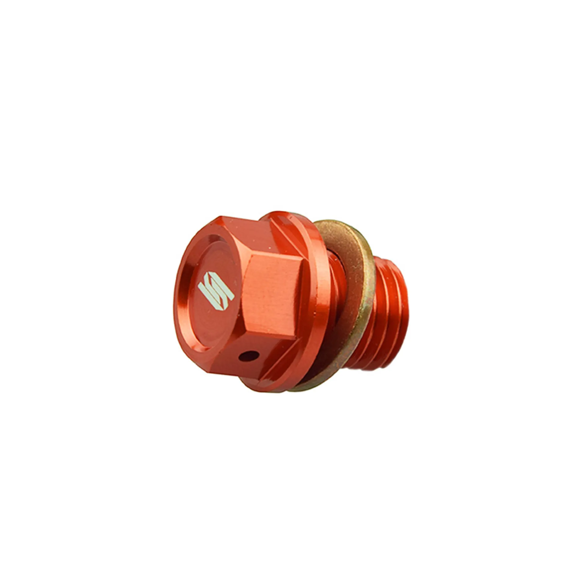 Scar magnetisk olieaftapningsprop - KTM / Husqvarna / Gasgas - orange farve - Scar - Motocross Parts
