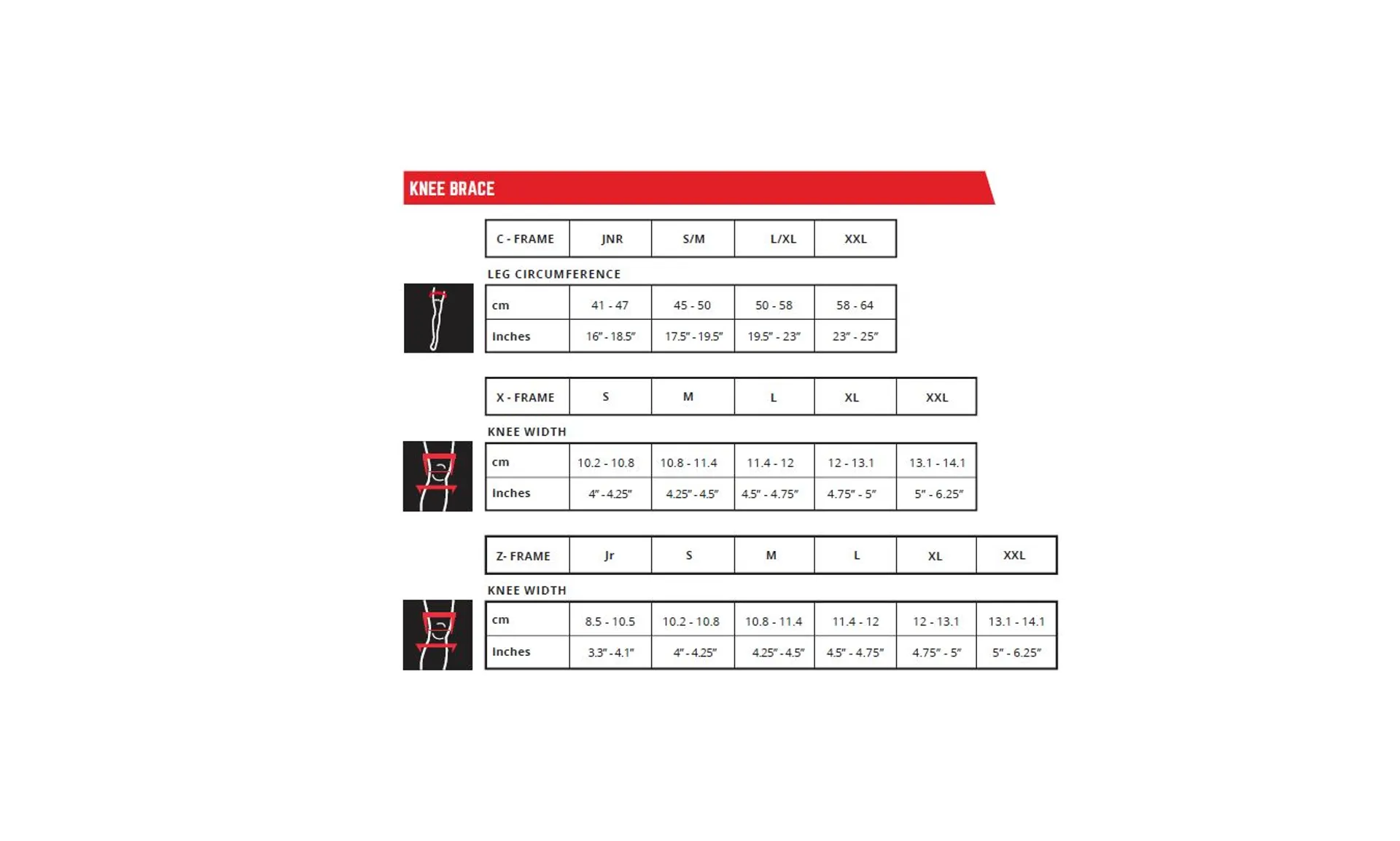 Leatt Knee Brace Z-Frame Wht Pair - Leatt