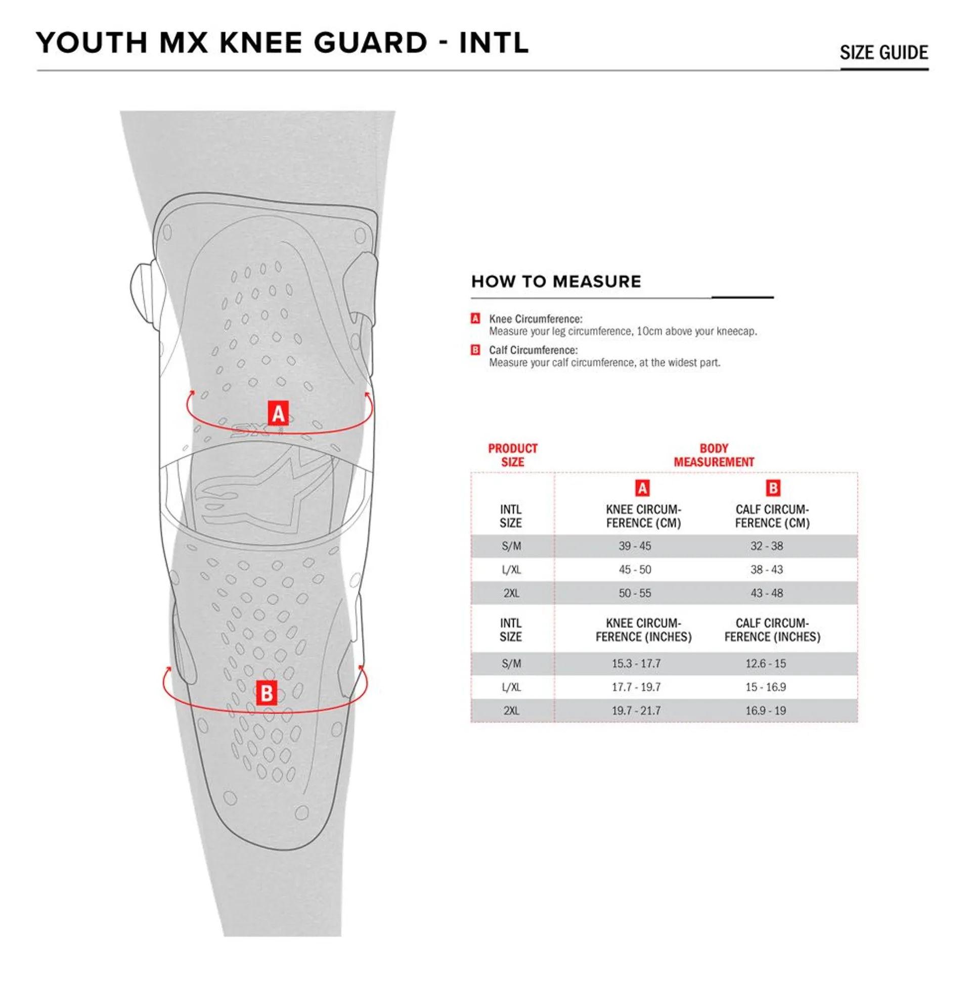 Alpinestars knæbeskyttere SX-1 Junior - Alpinestars