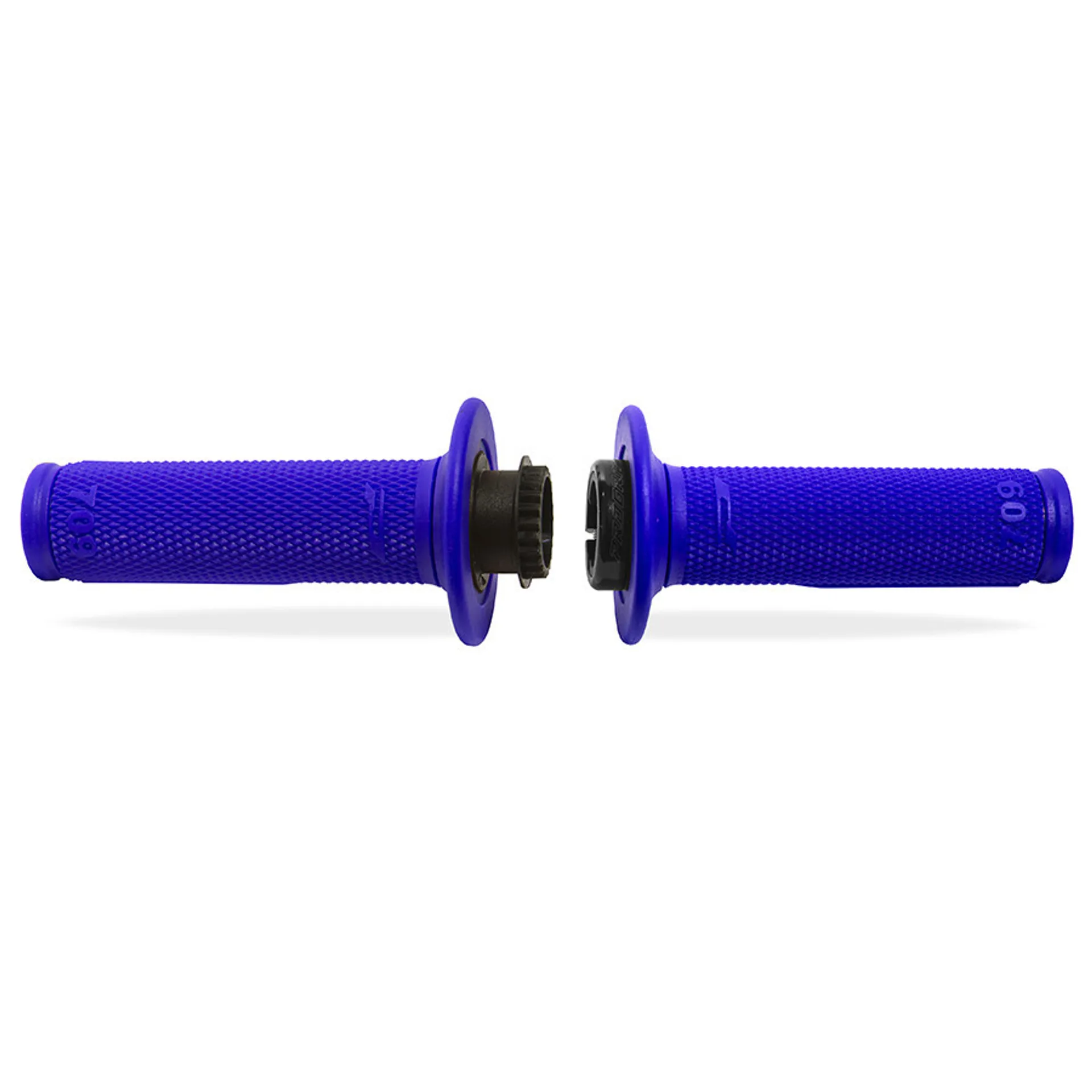 Progrip 709 Single Density Half Waffle LOCK ON GRIPS, BLUE - Progrip