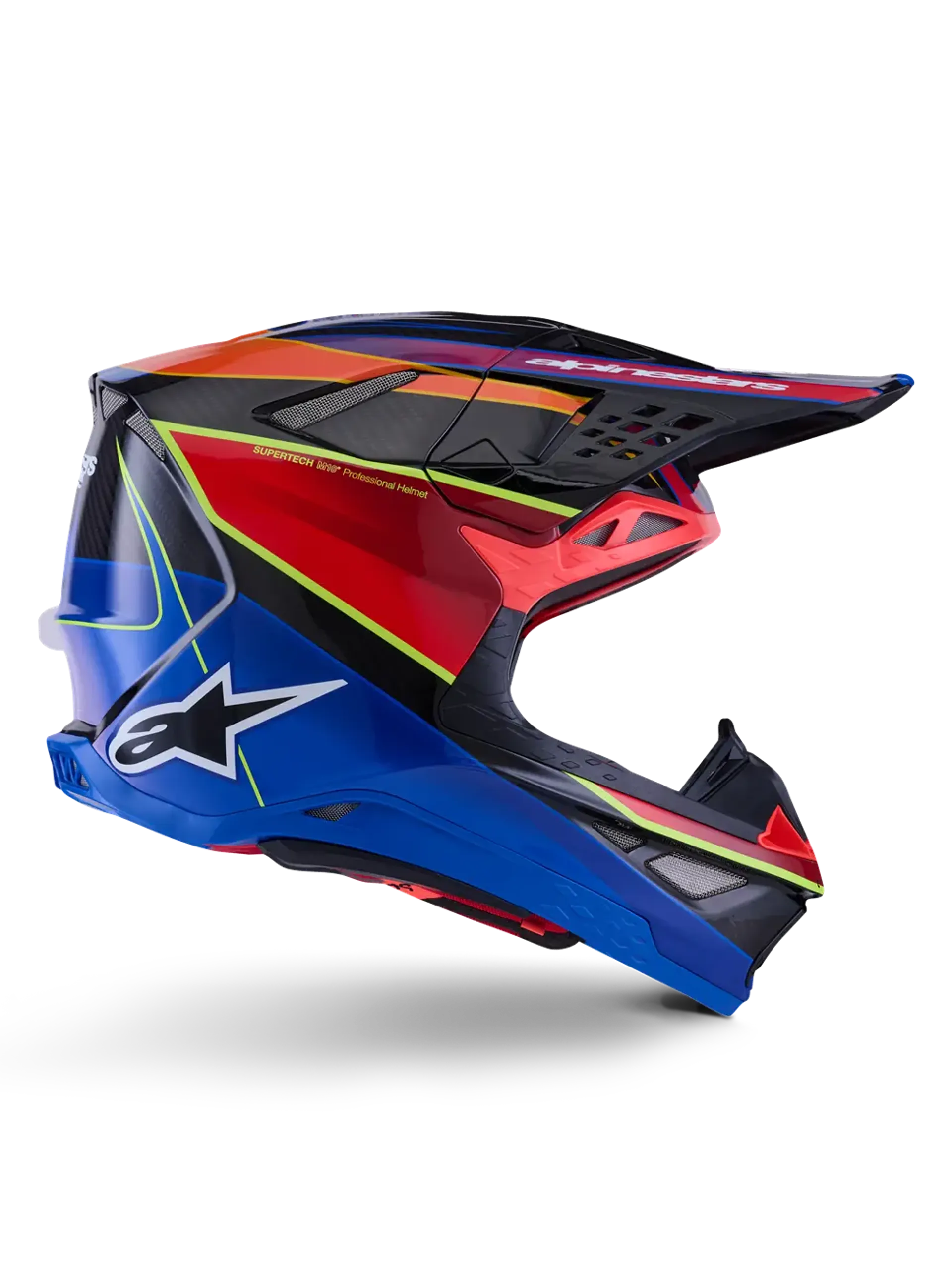 Alpinestars SM10 Era MIPS hjelm - Blå/Rød/Gul - Alpinestars