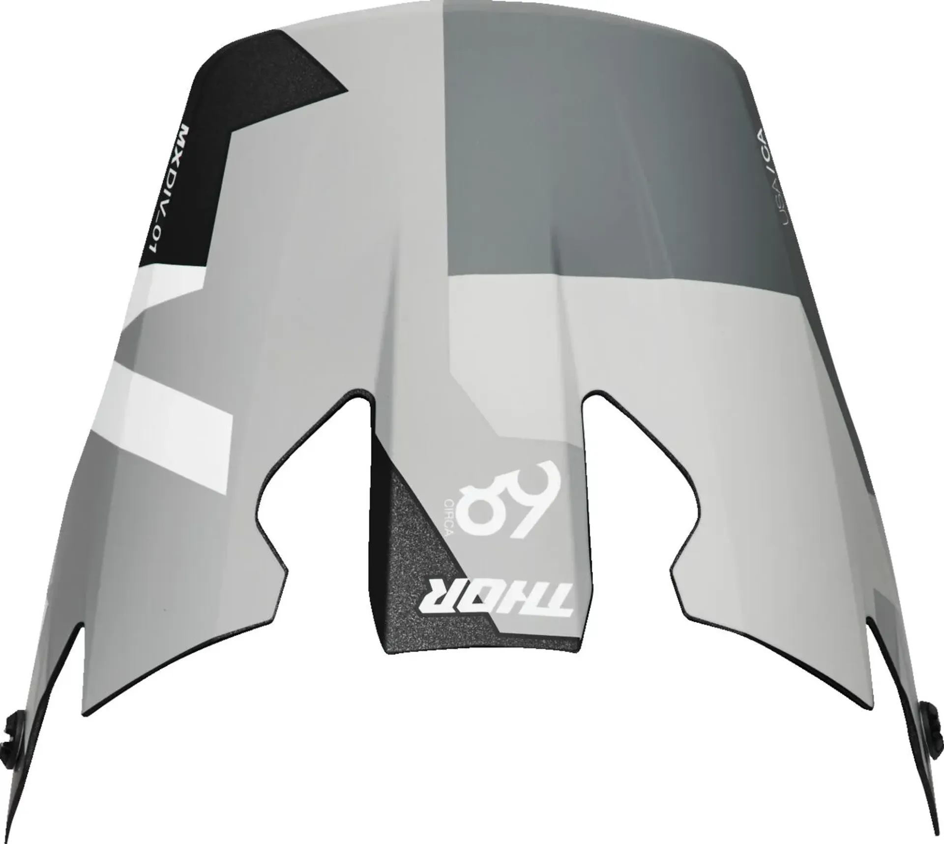 Thor Reflex Sport Helmet Visor - Carbon Brave Gray / White - Thor
