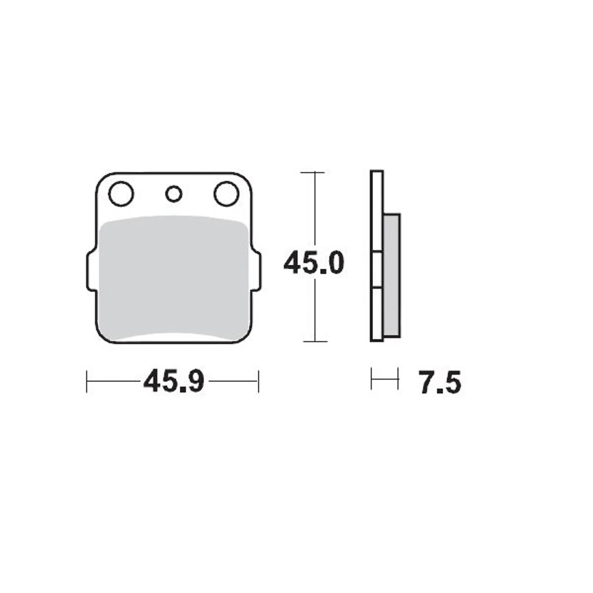 Moto-Master Racing brake pads Yamaha YZ65 bag 2018> - Moto-Master