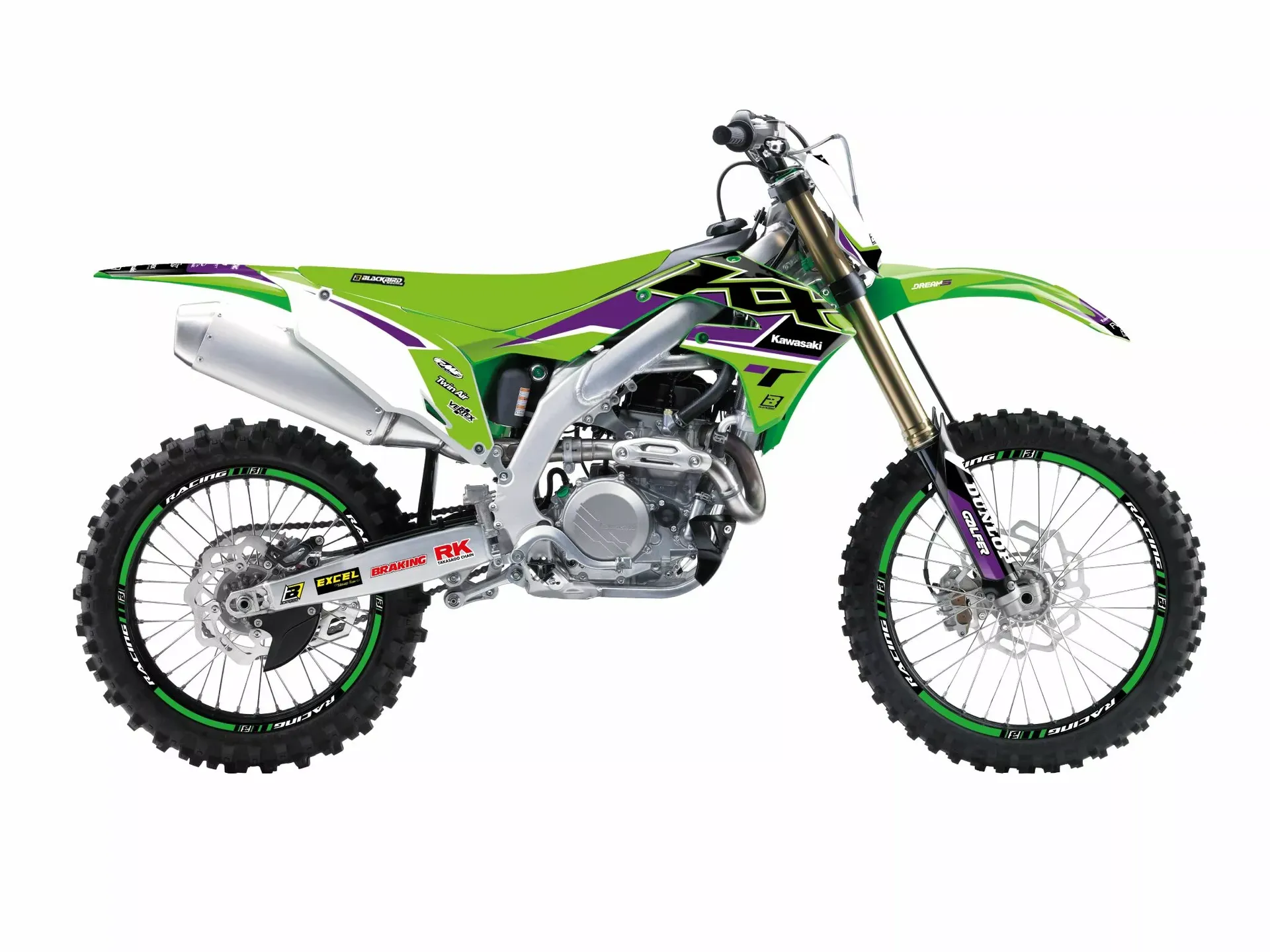 Blackbird Racing Dream 5 grafiksæt Kawasaki KX 450 4T 2019-2024 - Blackbird