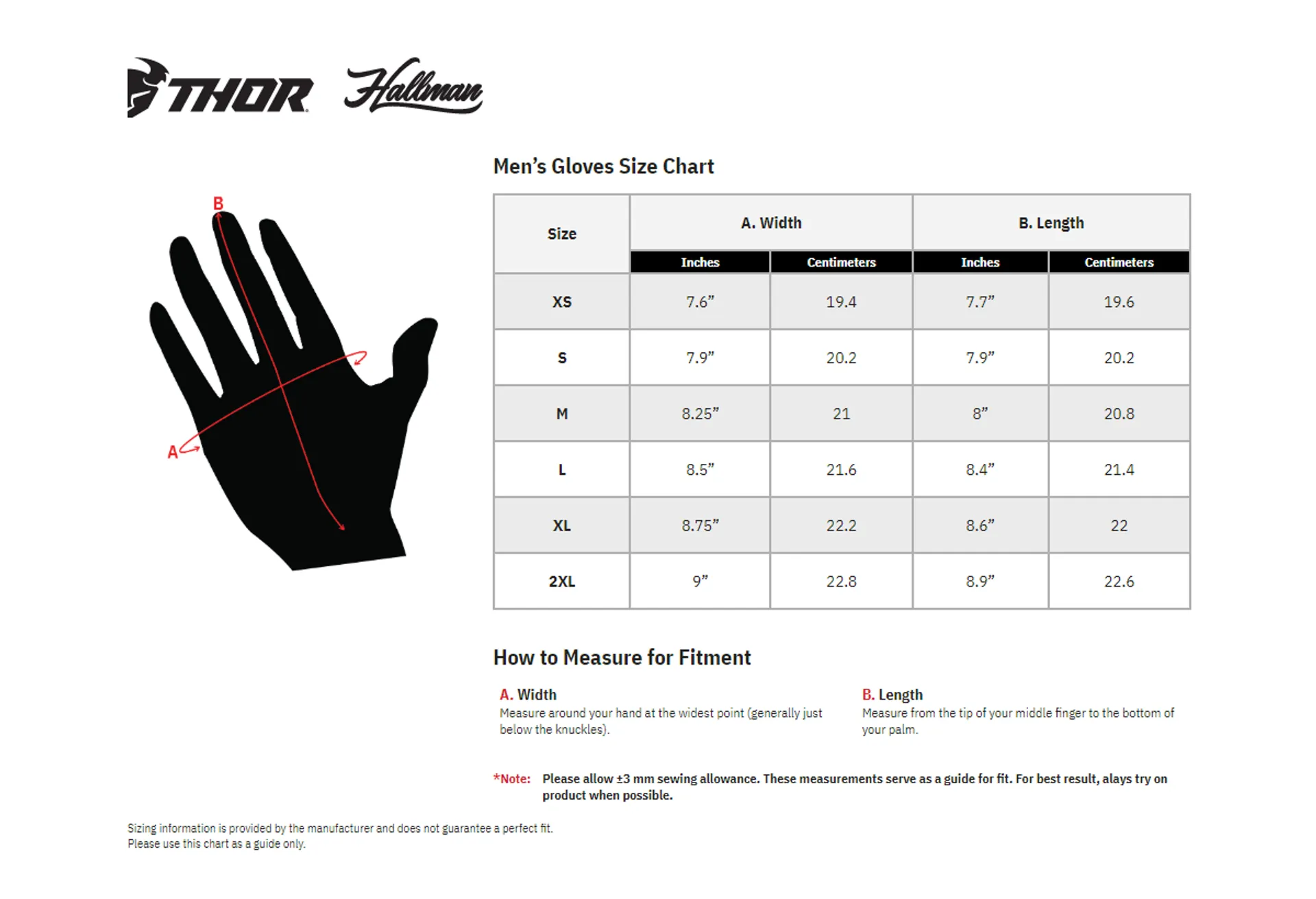 Thor vinterhandsker - Spectrum sort/graphit - Thor