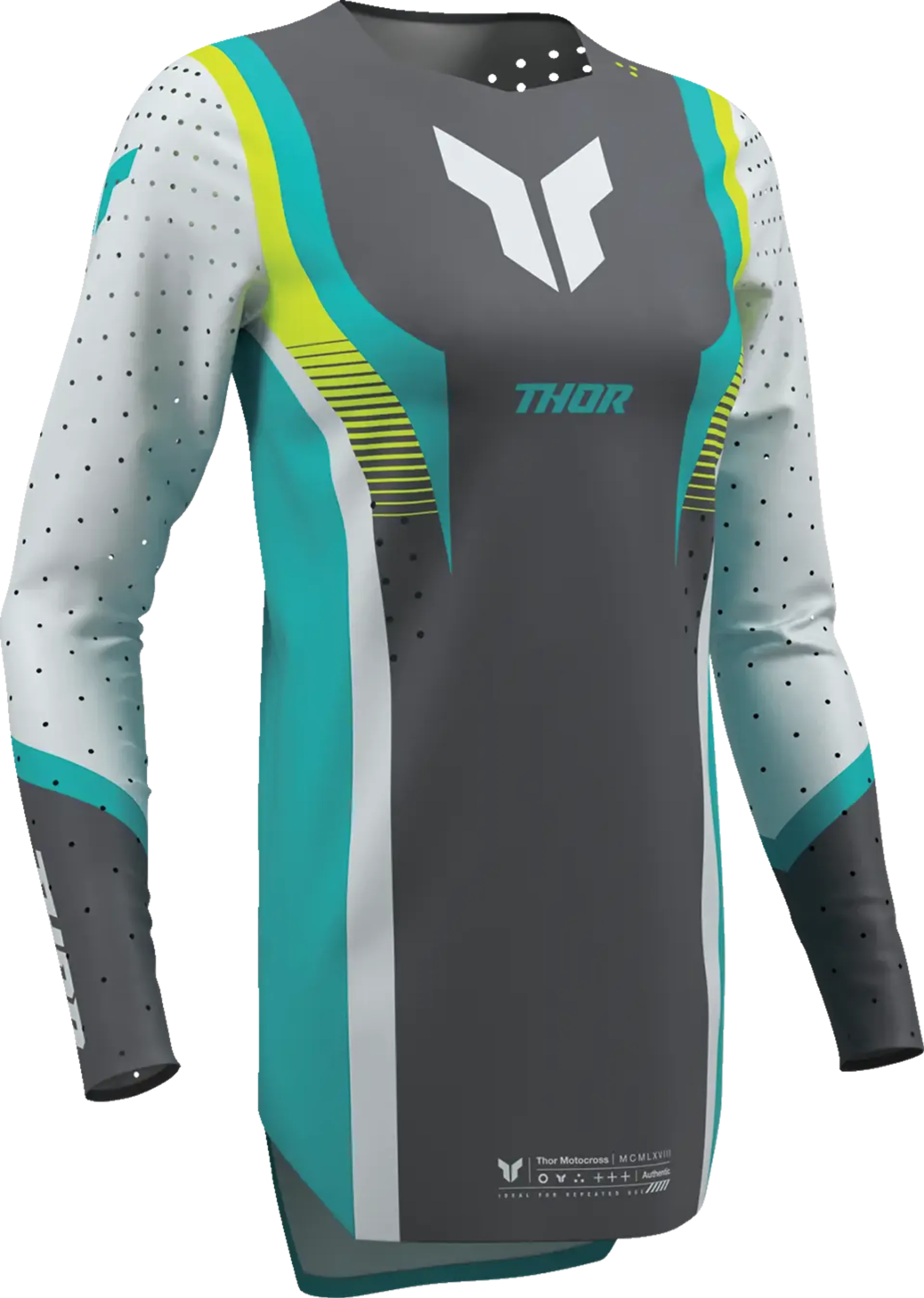 Thor Women Sportmode Jersey - Velocity Gray/Aqua