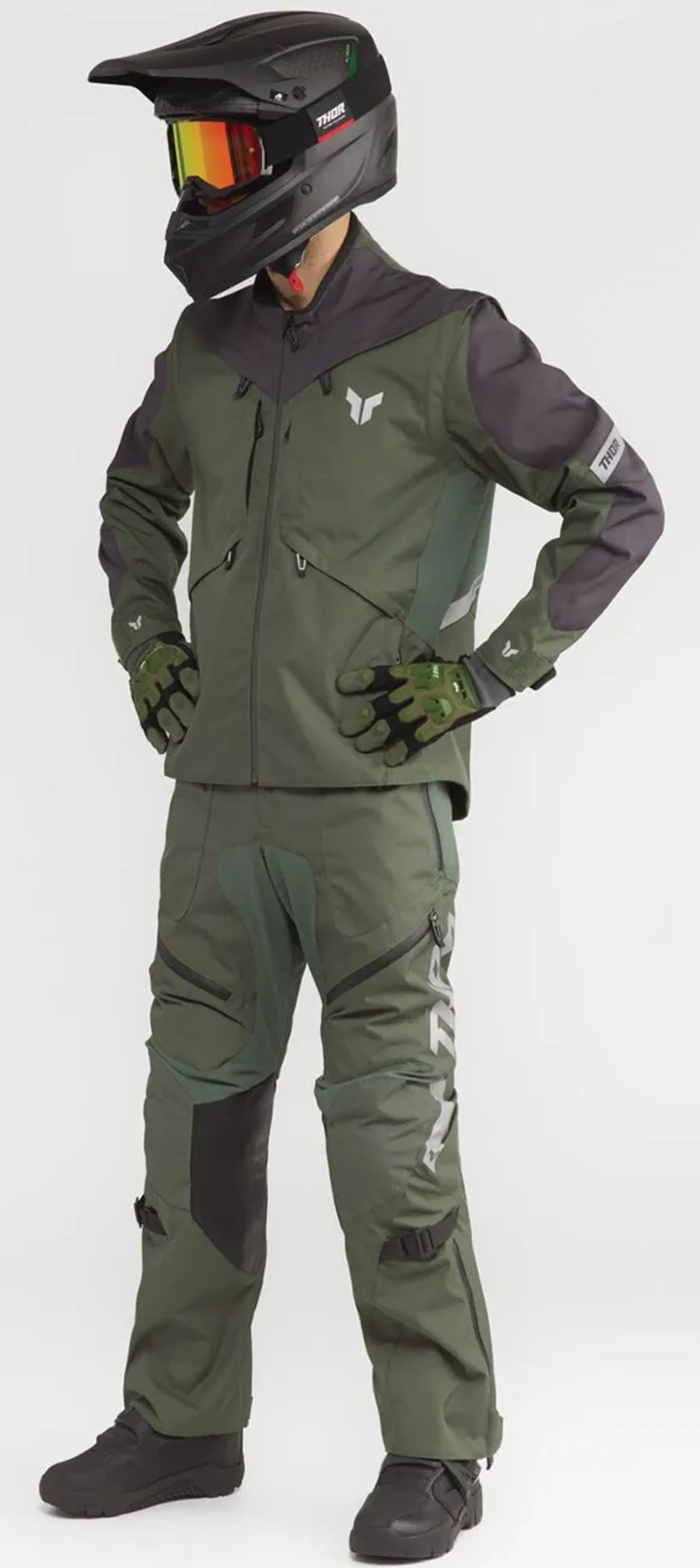 Thor terrain pant - over støvlen - army/charcoal - Thor