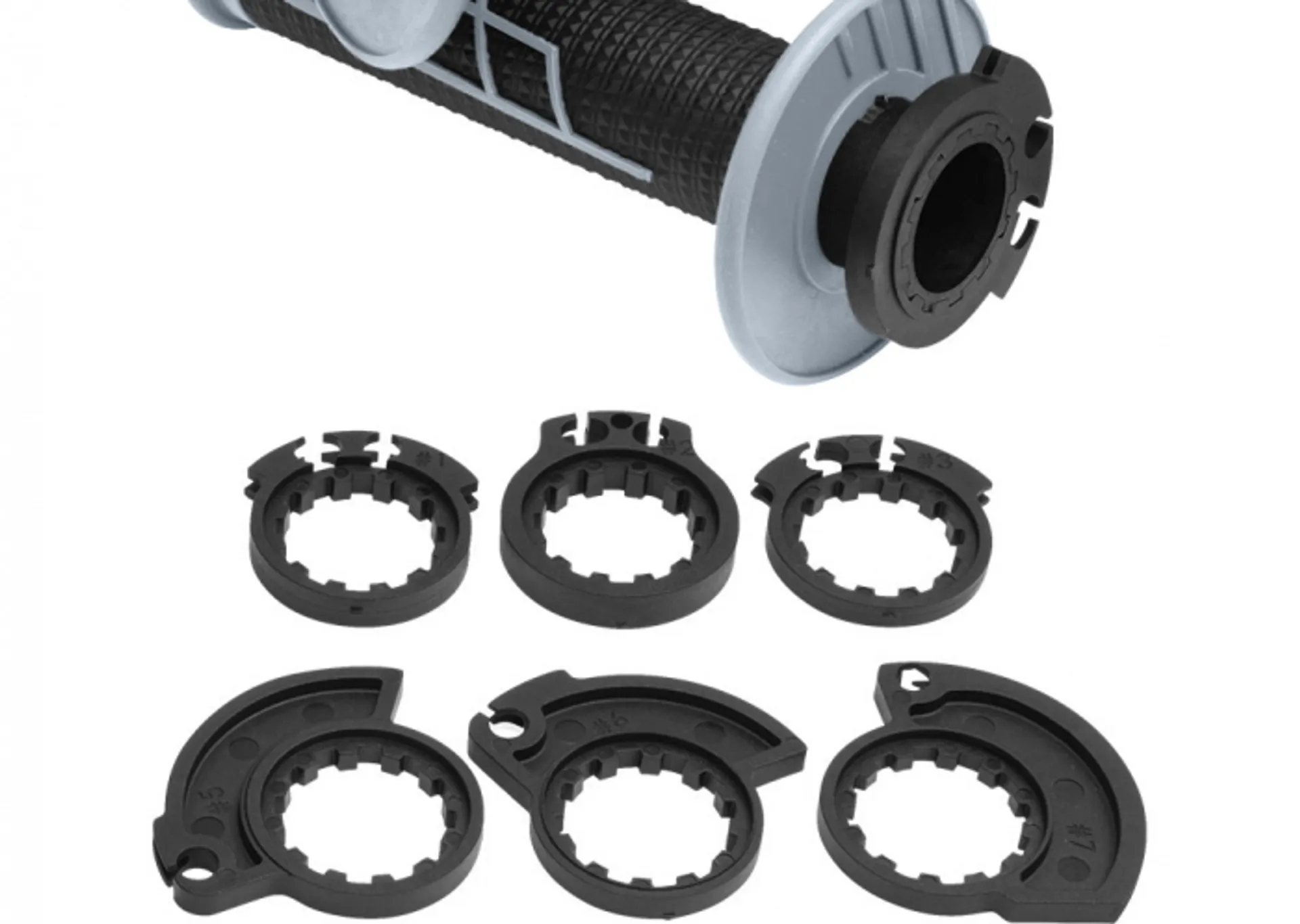 Protaper Grips Clampon 1/2 Waffle Grey/Black - Pro Taper