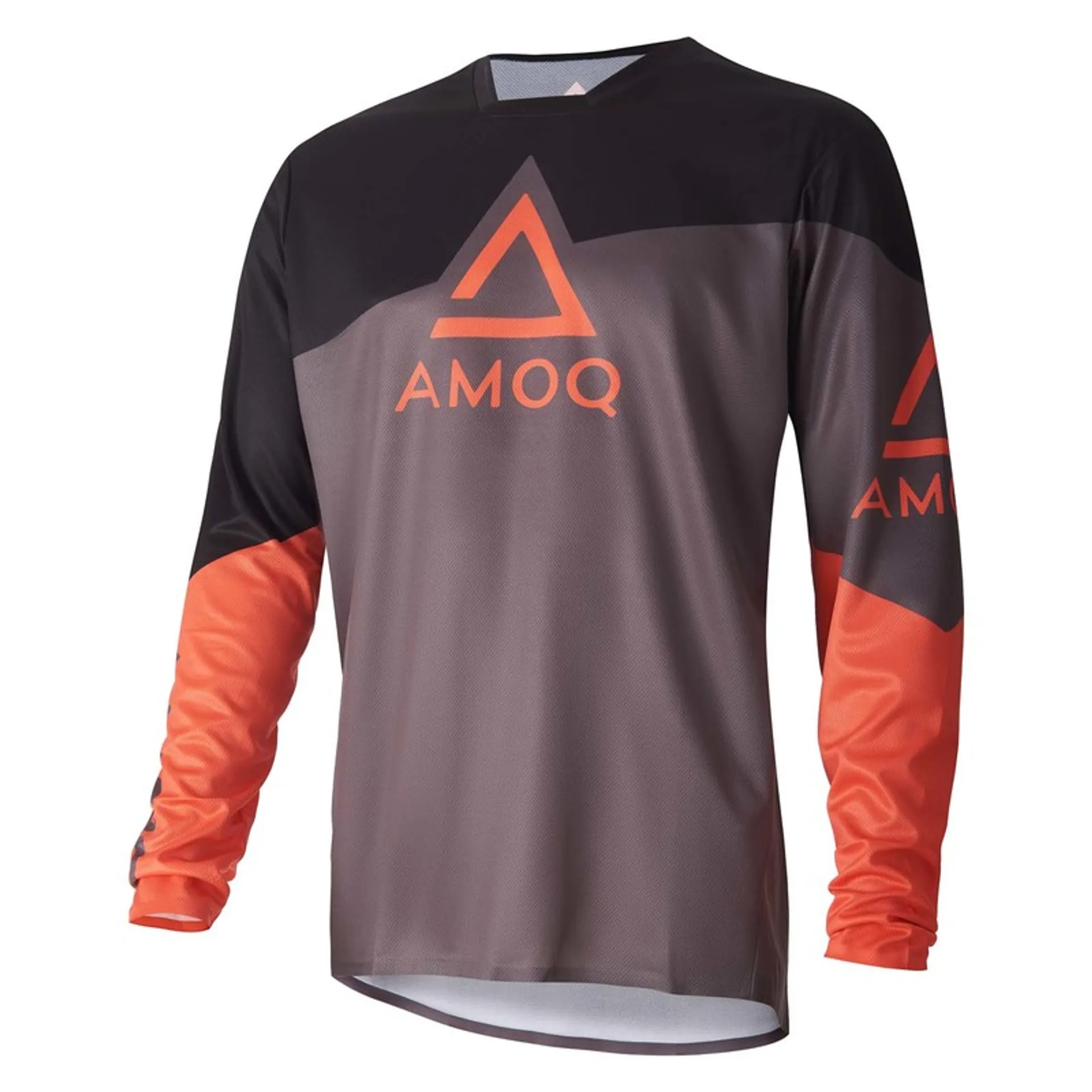 AMOQ Ascent Strive Jersey Sort/Orange - AMOQ - Motocross Parts