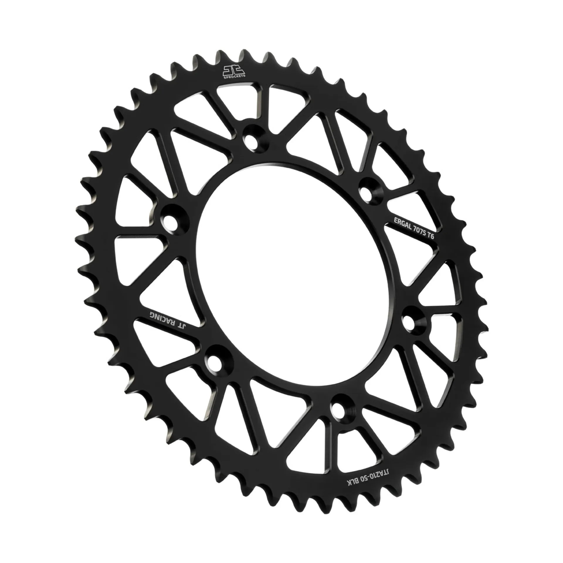 JT Alu-bagtandhjul 7075 T6 sort JTA210.50BLK - JT