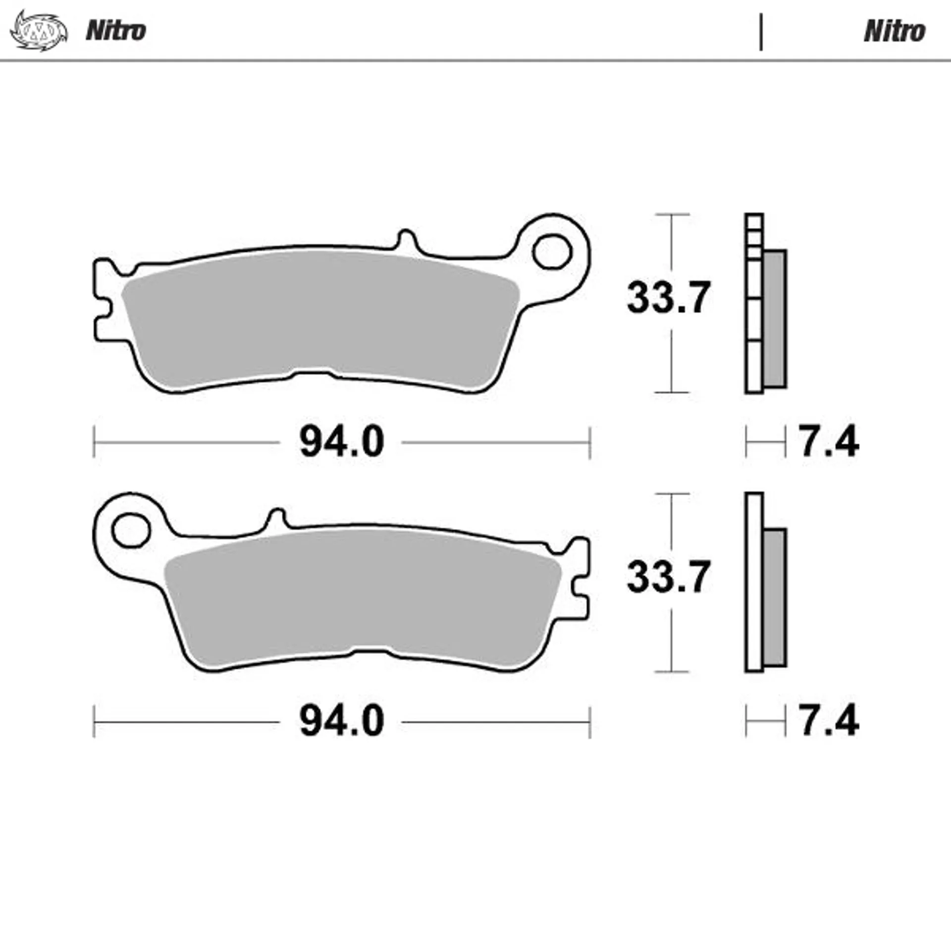 Moto-master Supermoto Brake Pads Yamaha 2020-... - Moto-Master