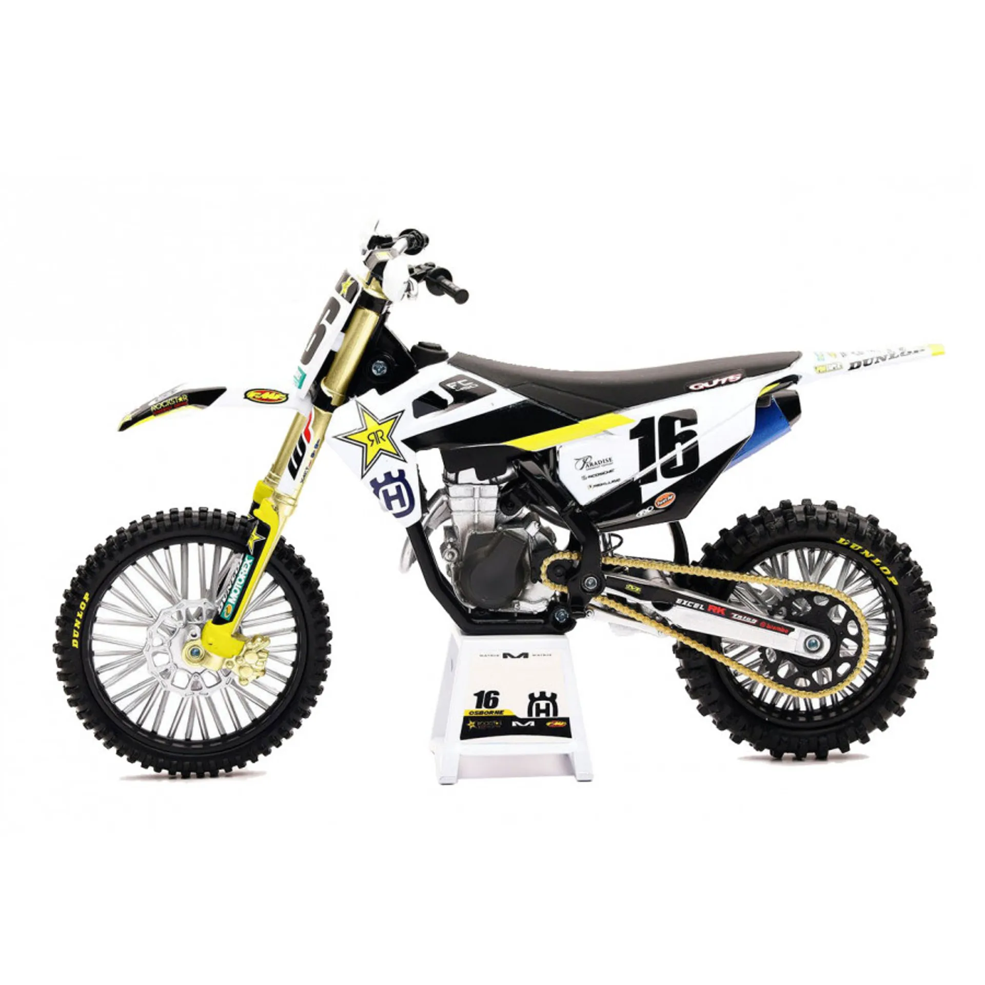 Rockstar Energy HUSQVARNA FC450 Zach Osborne 1:12 legetøjscrosser - New-Ray