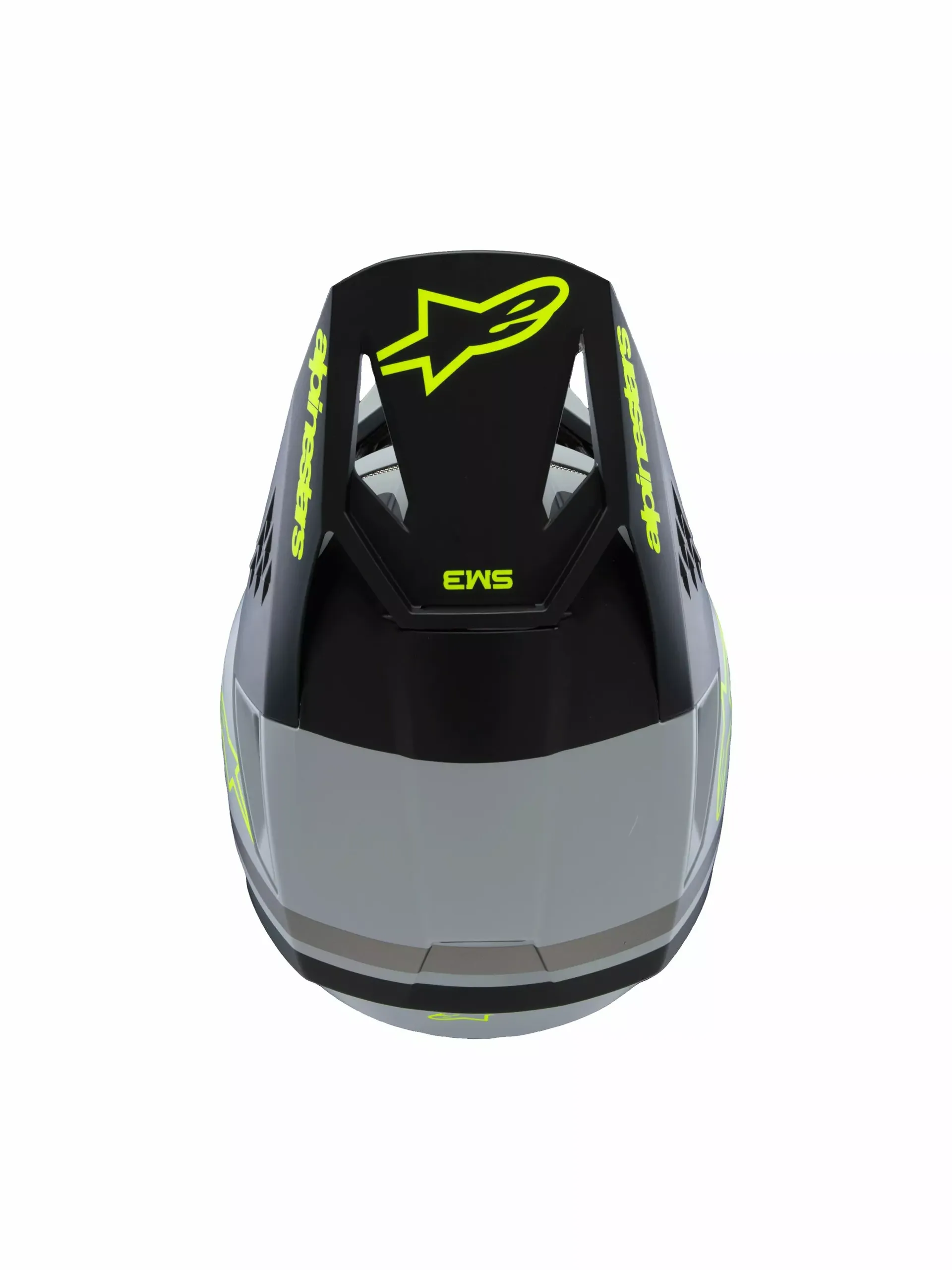 Alpinestars SM3 Børnehjelm - Radium grå/sort/gul - Alpinestars