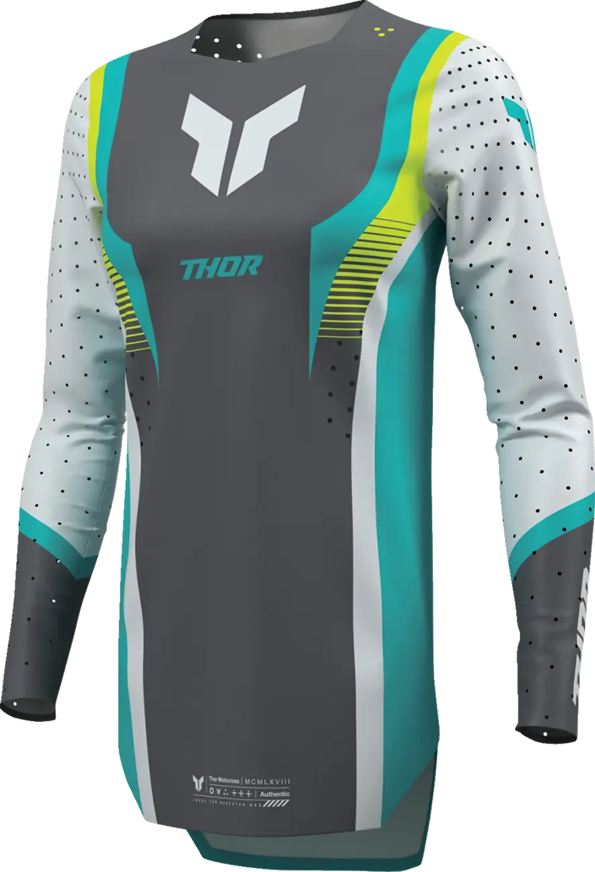 Thor Sportmode Jersey til kvinder - Velocity Gray/Aqua - Thor