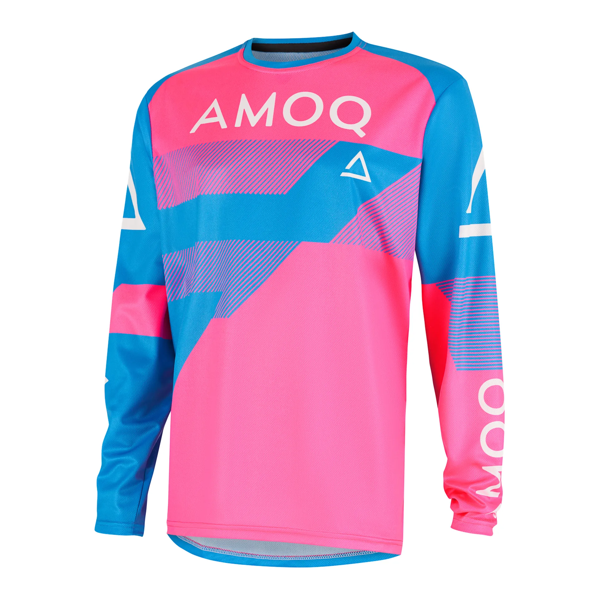 AMOQ Ascent Strive V2 Jersey Sky Blue-Pink - AMOQ - Motocross Parts