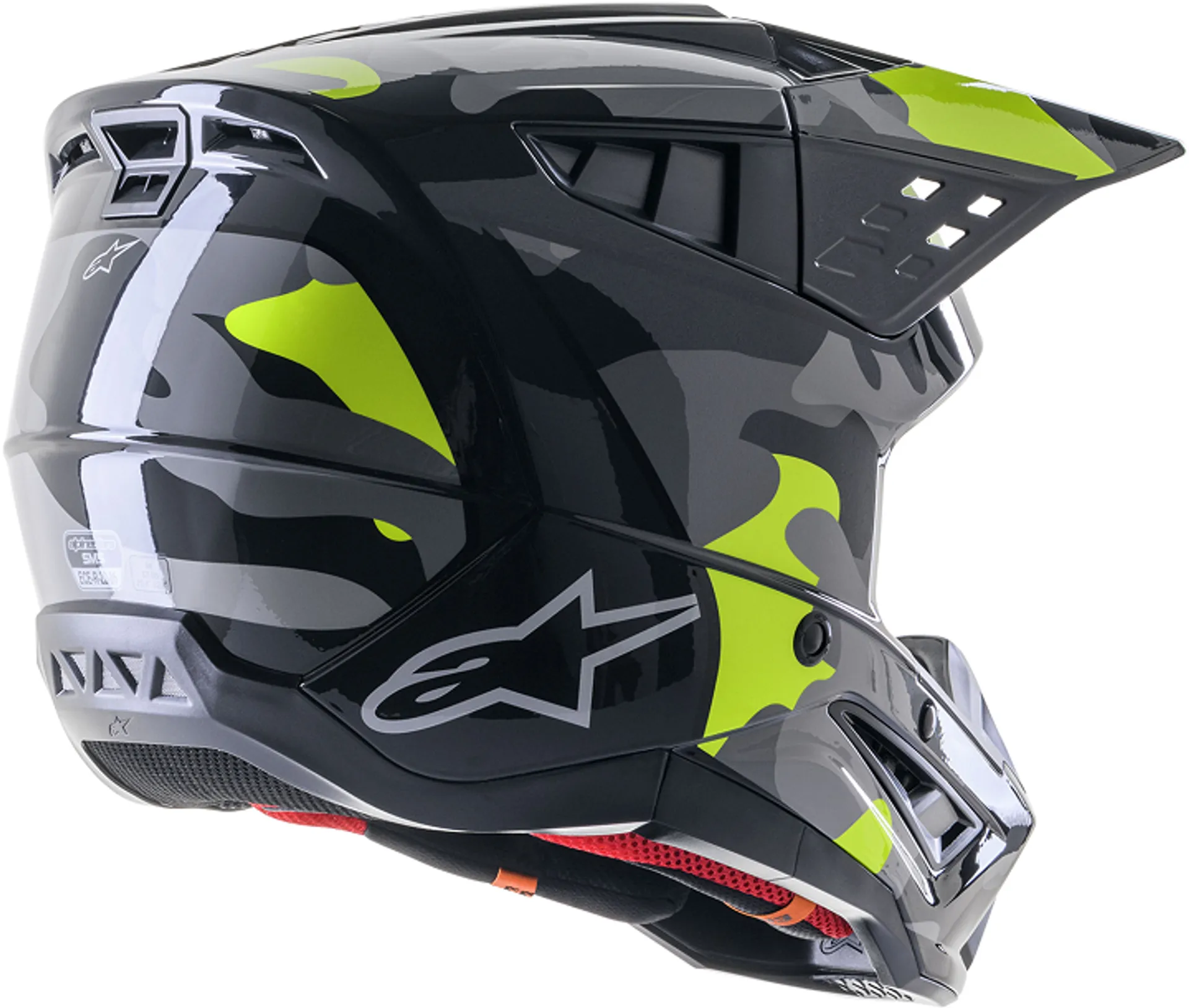 Alpinestars SM5 Hjelm - Rover 2 Gray/Yellow - Alpinestars