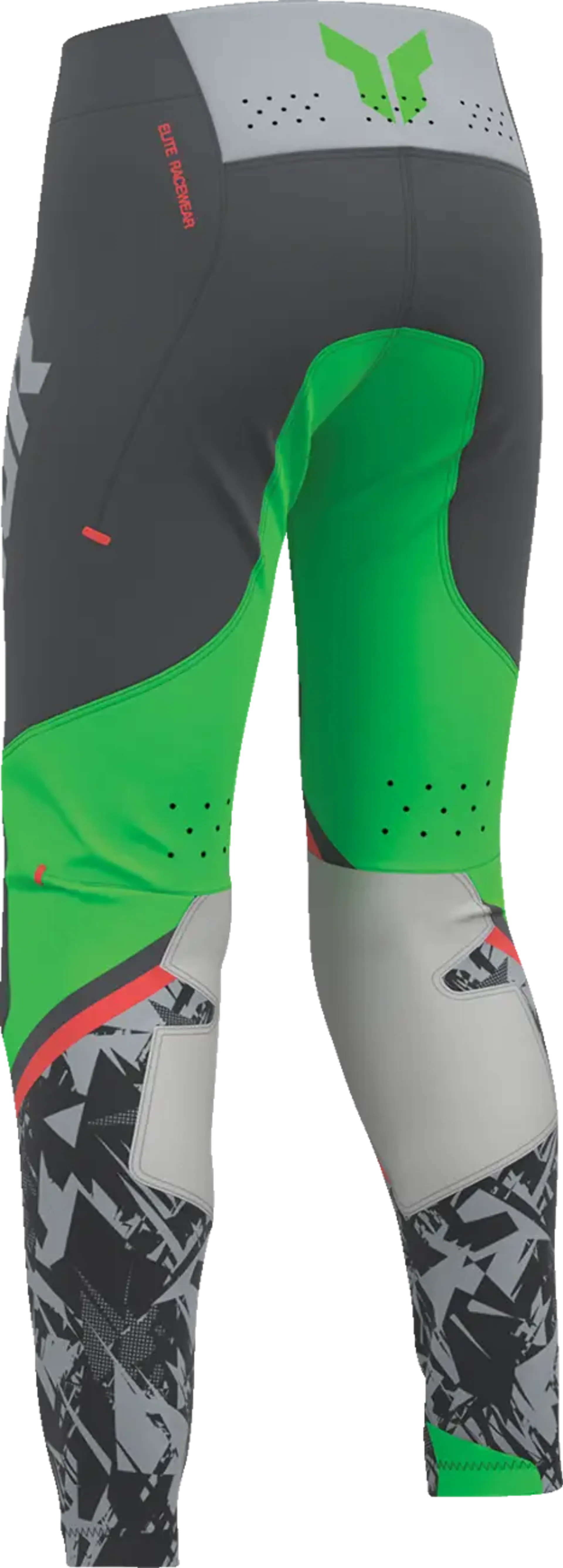 Thor Youth Sportmode Pant - Punk'd Charcoal/Green - Thor