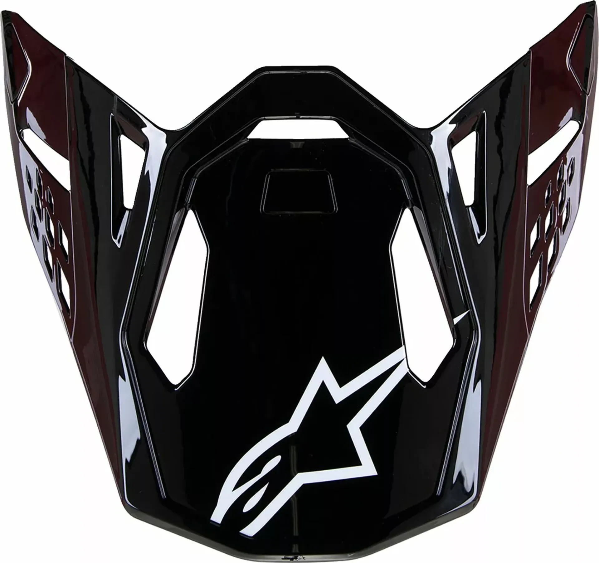 Alpinestars Supertech M10 skygge - sort kulstof - Alpinestars - Motocross Parts