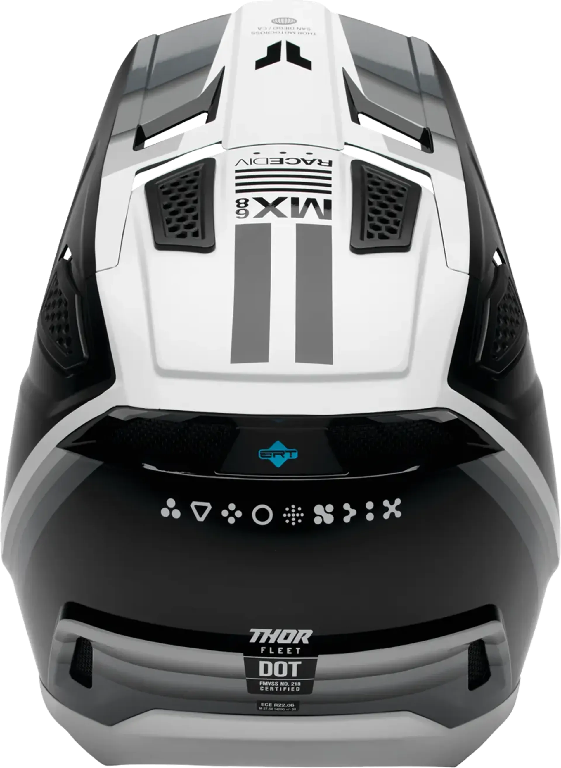 Thor fleet Helmet - defy black/white - Thor
