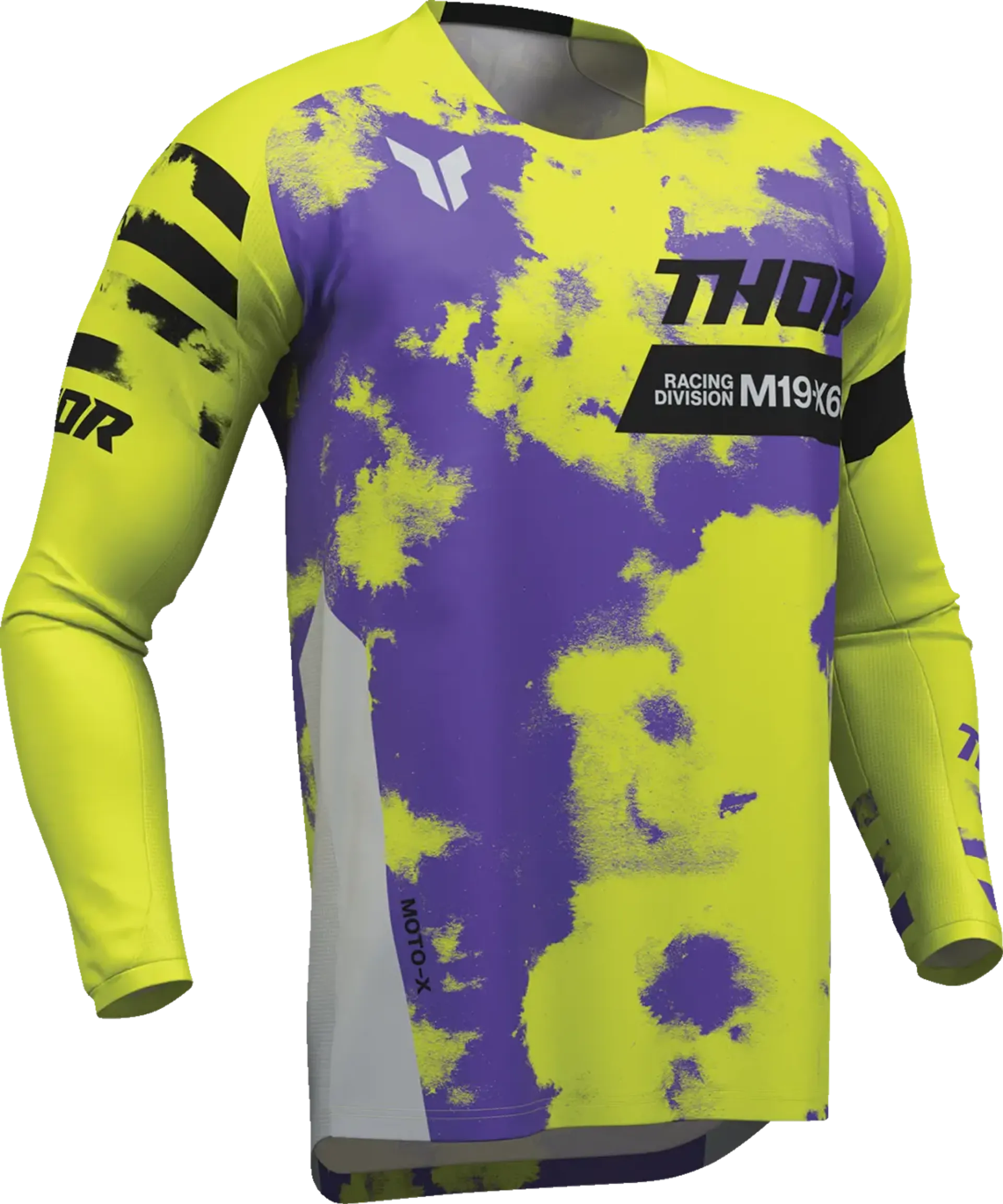 Thor Launchmode Bleach Jersey - Gray/Acid - Thor - Motocross Parts