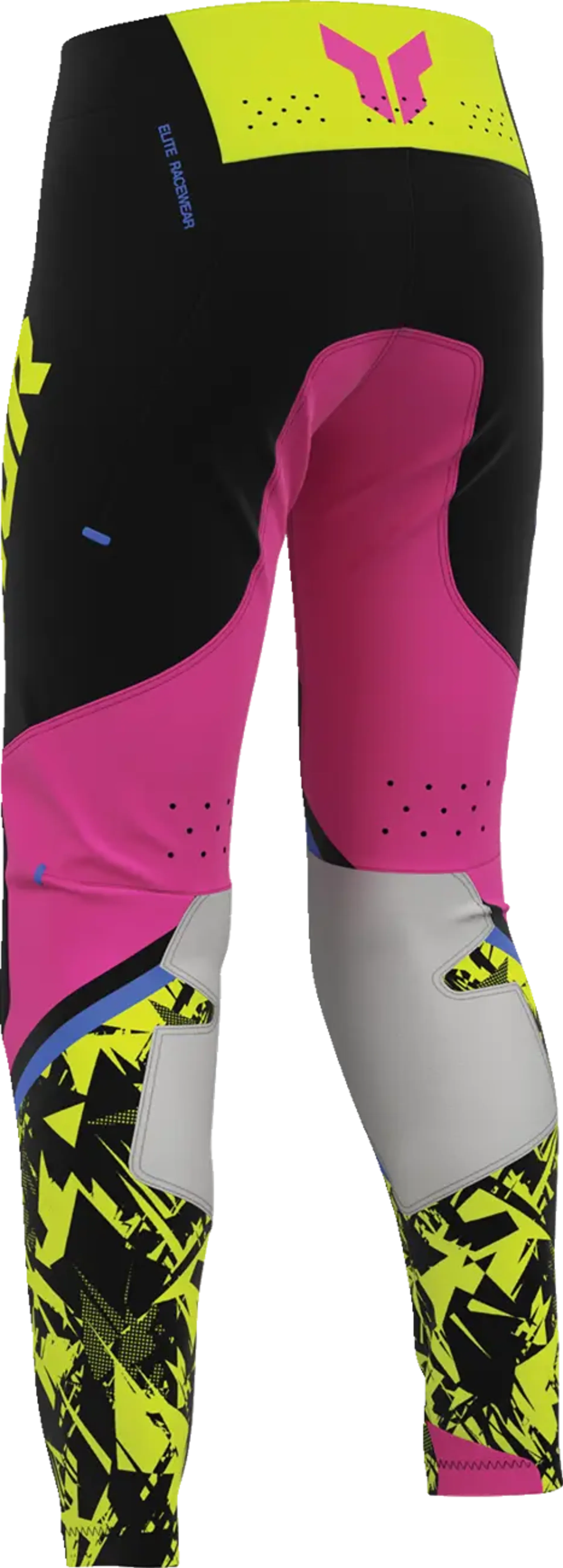 Thor Youth Sportmode Pant - Punk'd Black/Fuchsia - Thor