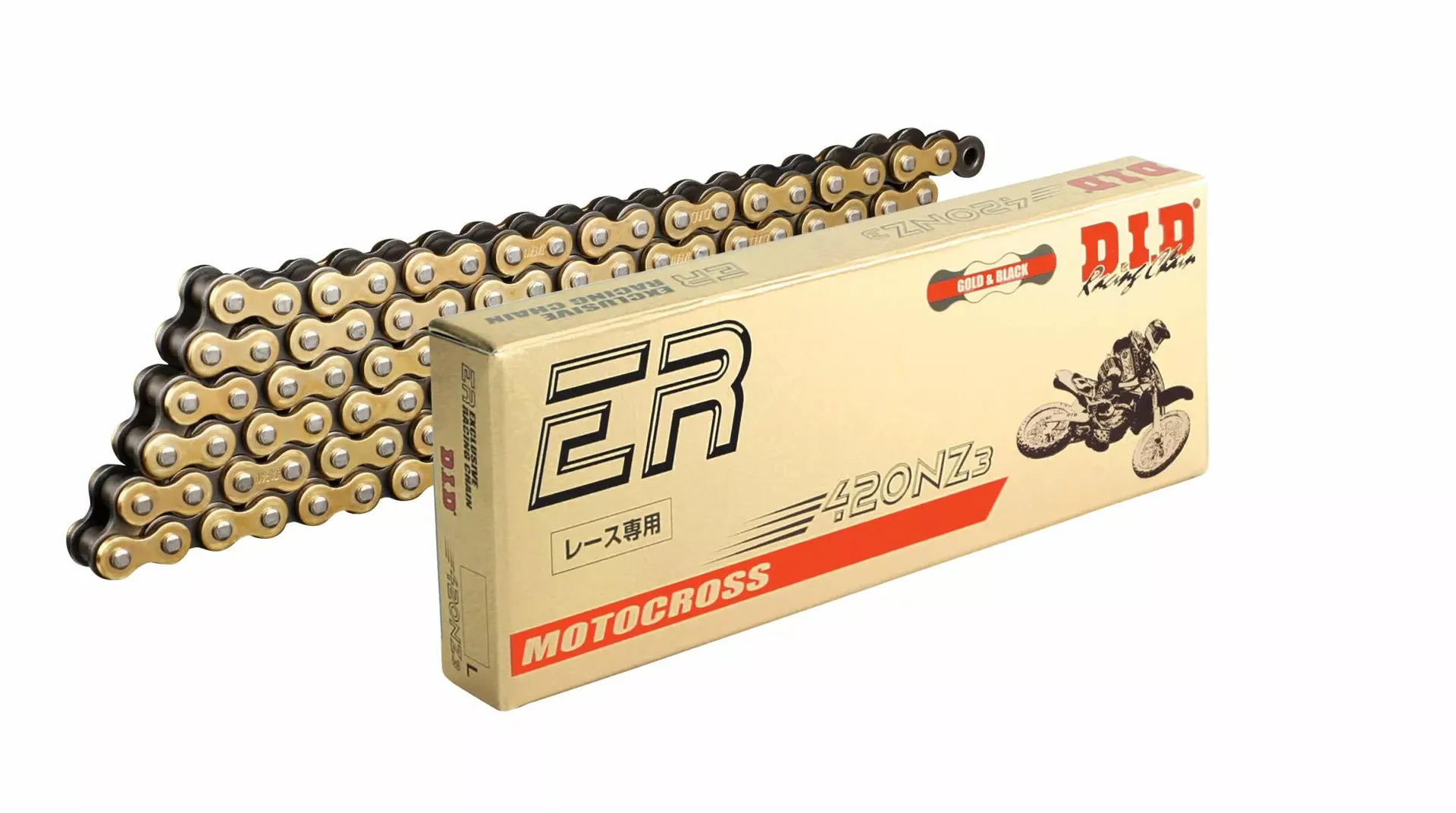 Did 420 NZ3 kæde - 140 led (65cc lang bagsvinger) - D.I.D - Motocross Parts