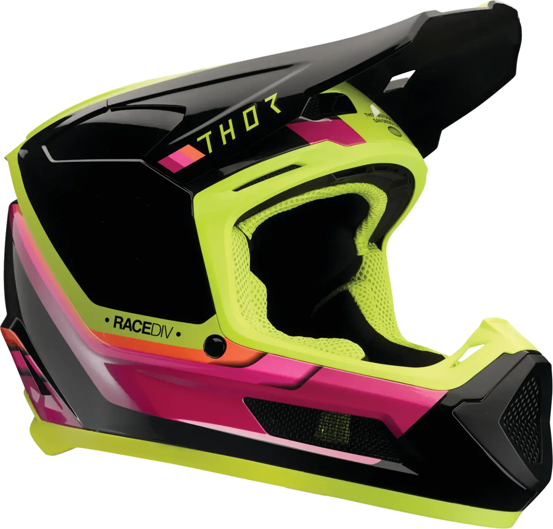 Thor Youth Fleet Helmet - Defy Black/Acid - Thor - Motocross Parts