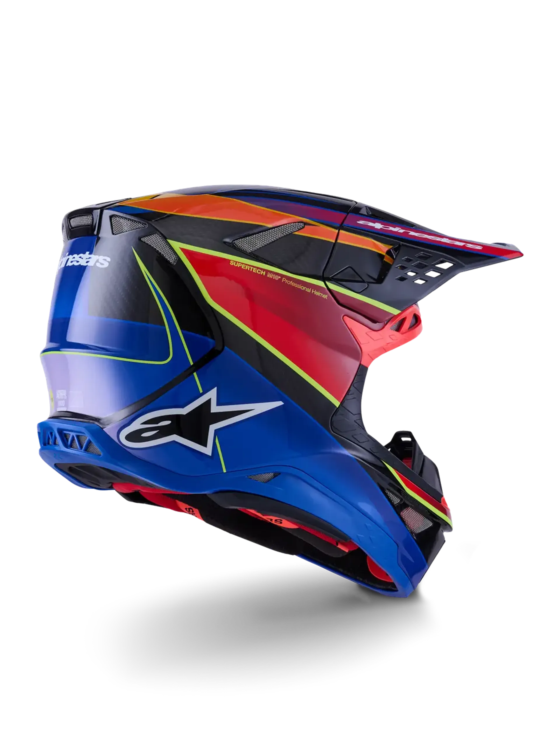 Alpinestars SM10 Era MIPS hjelm - Blå/Rød/Gul - Alpinestars