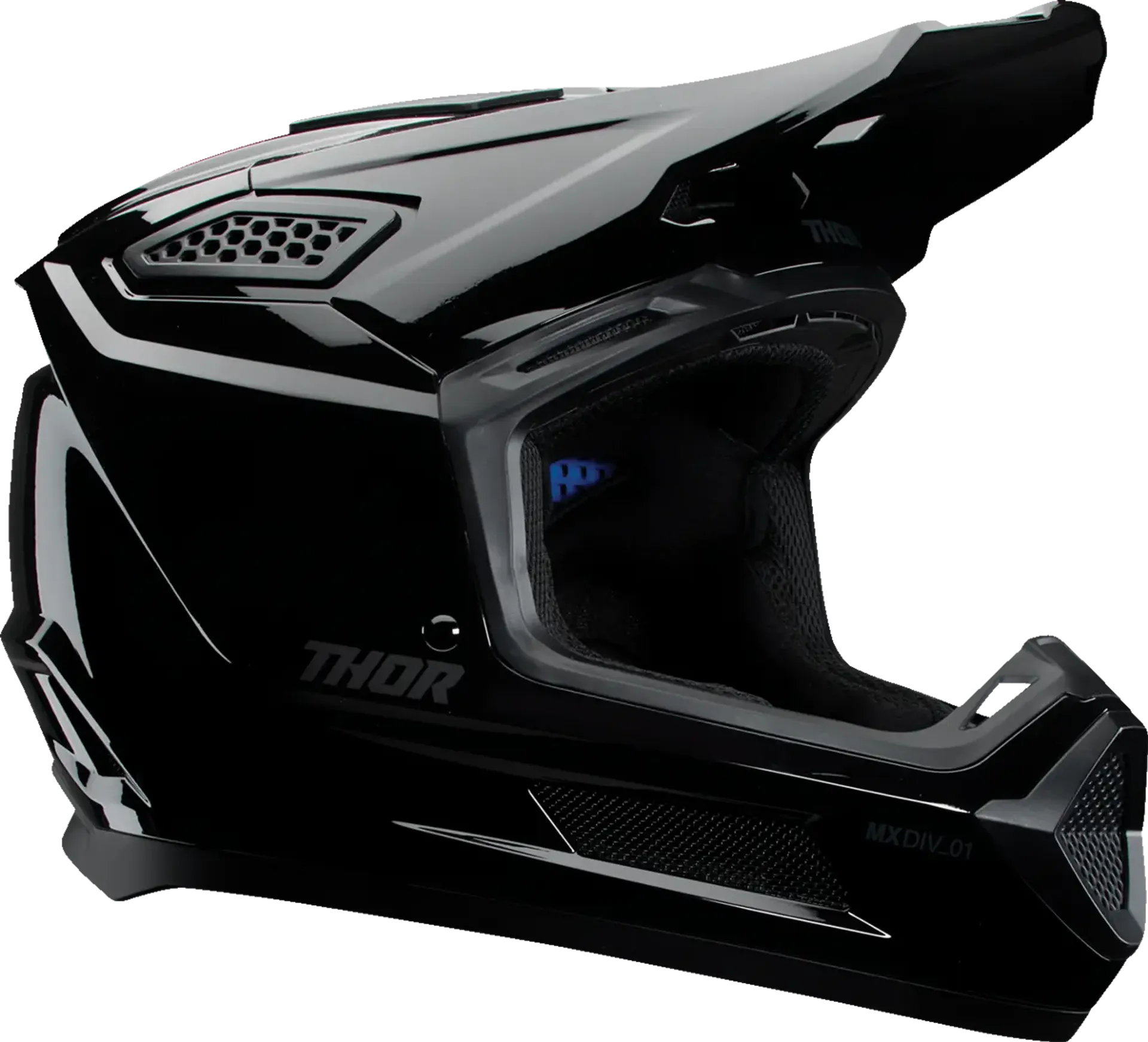 Thor Fleet Blackout hjelm - Blackout gloss - Thor