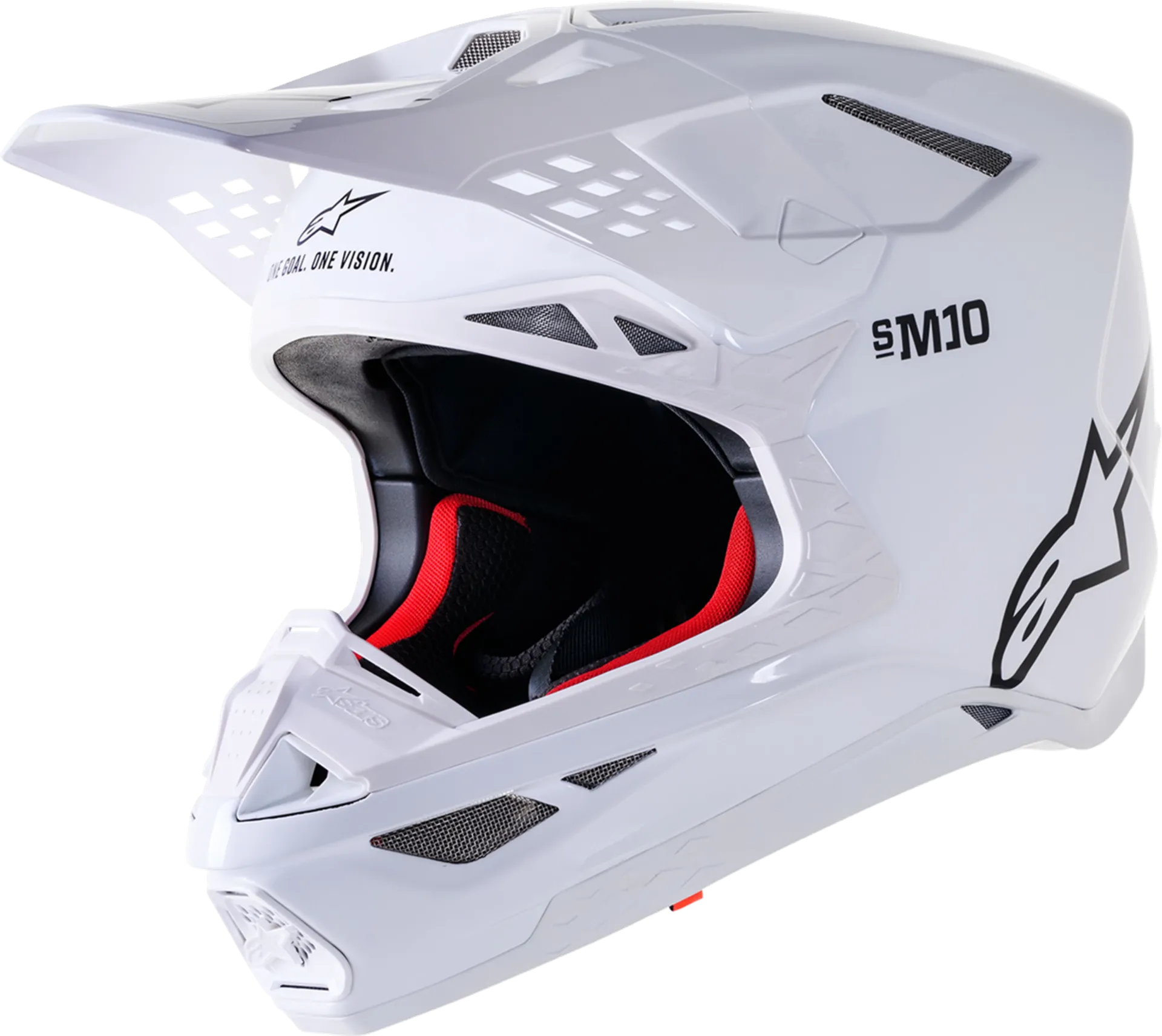 Alpinestars SM10 Helmet - Solid white - Alpinestars - Motocross Parts