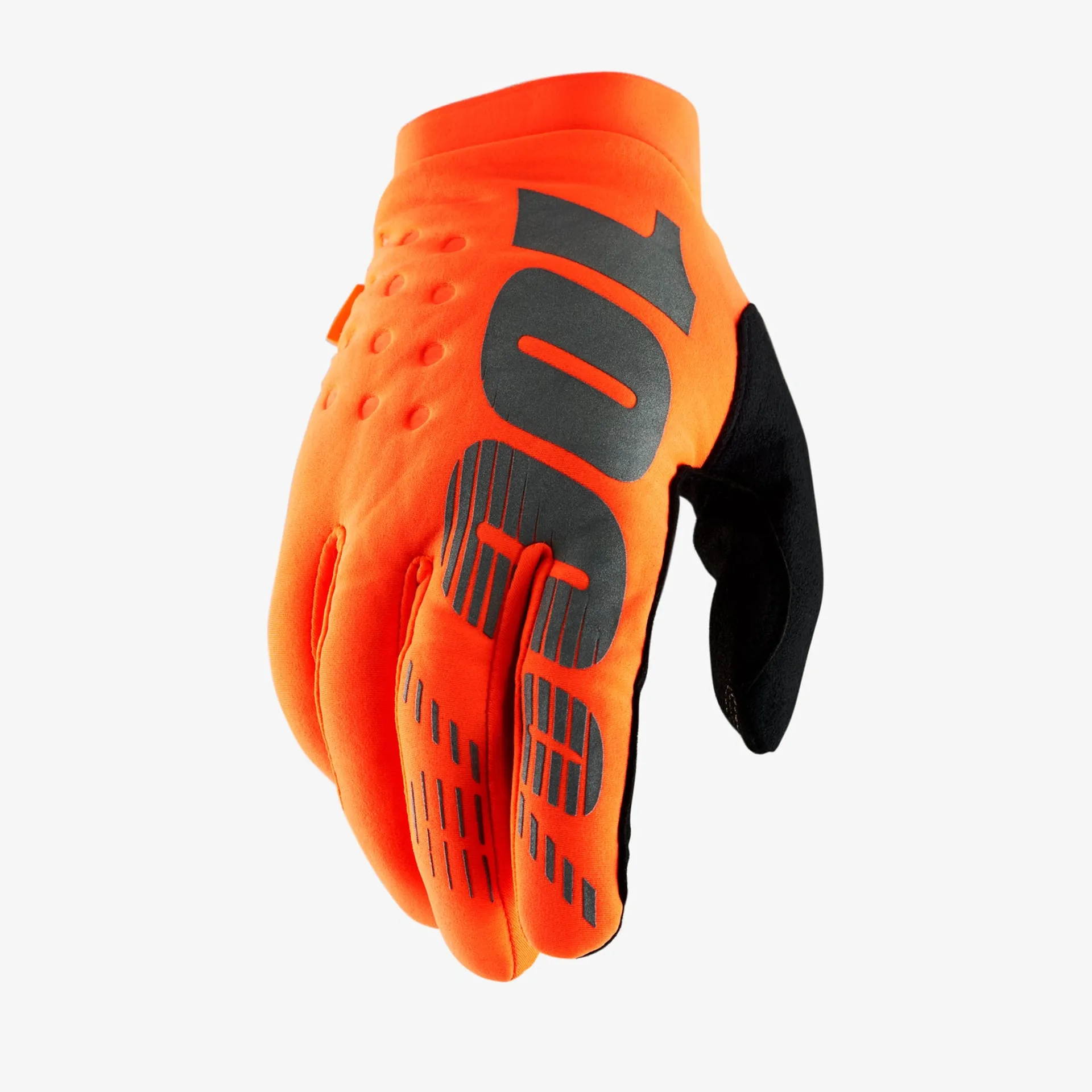 100% Brisker winter gloves - Neon orange - 100% - Motocross Parts