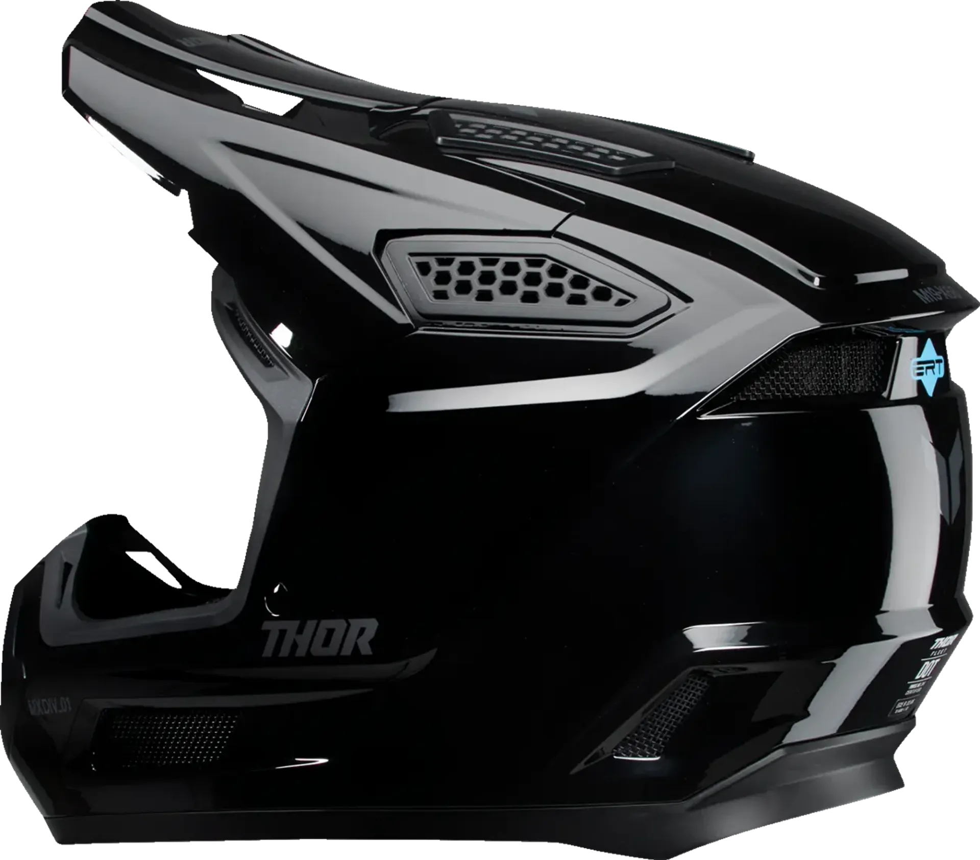 Thor Fleet Blackout hjelm - Blackout gloss - Thor