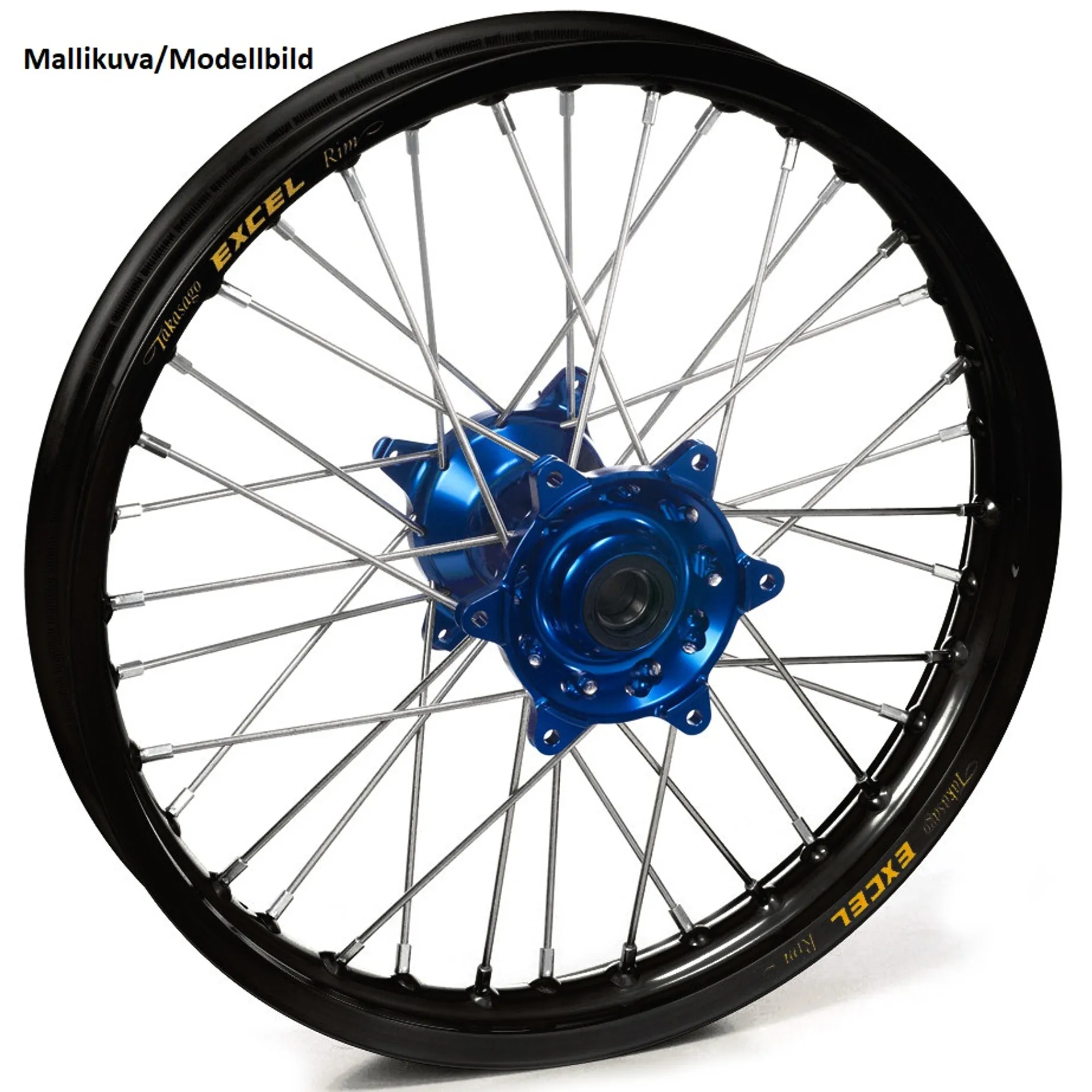 Haan hjul YZ65 18- 12-1,60 BAG BLÅ NABEL/SORT FÆLGE - Haan Wheels - Motocross Parts