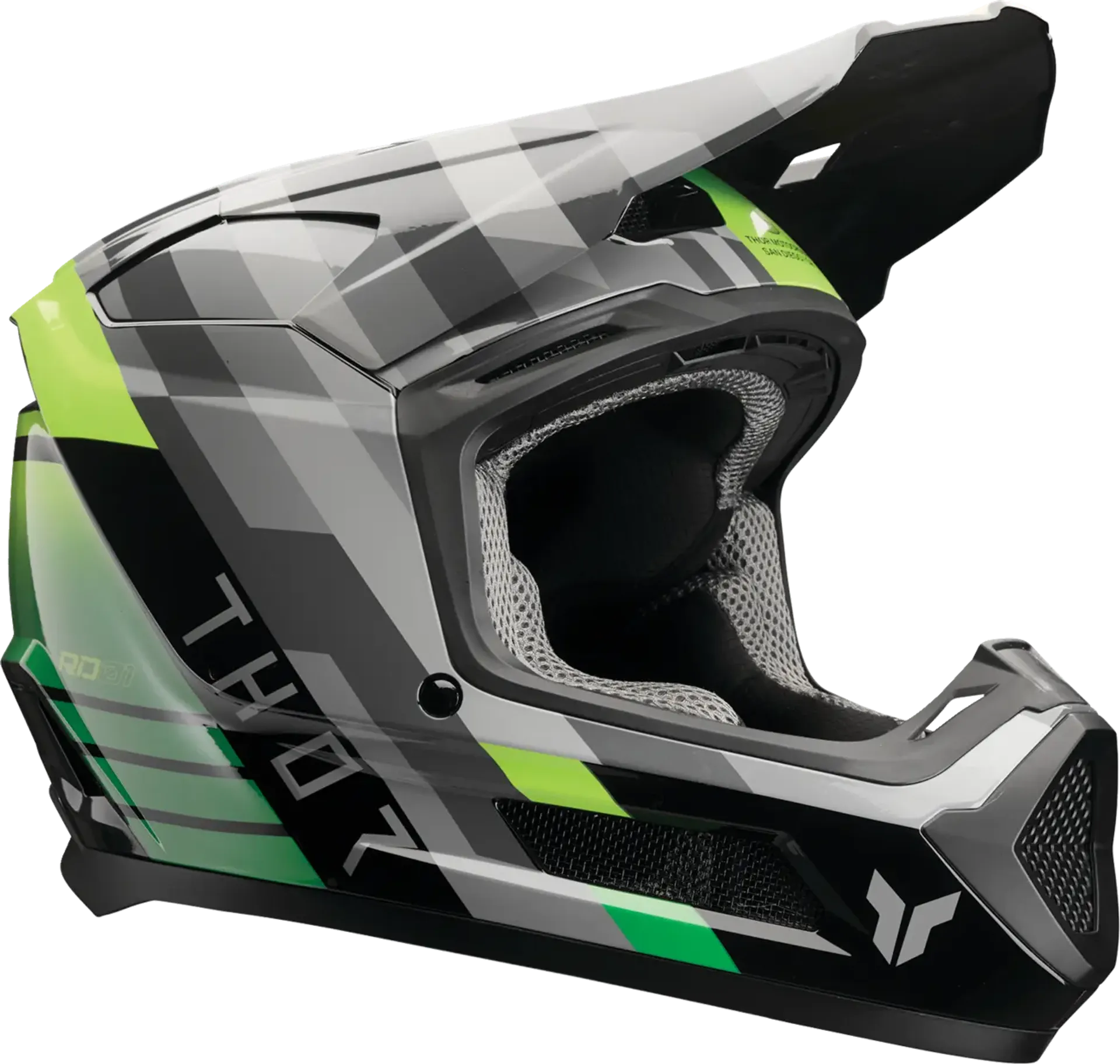 Thor Youth fleet Helmet - camber black/green - Thor - Motocross Parts