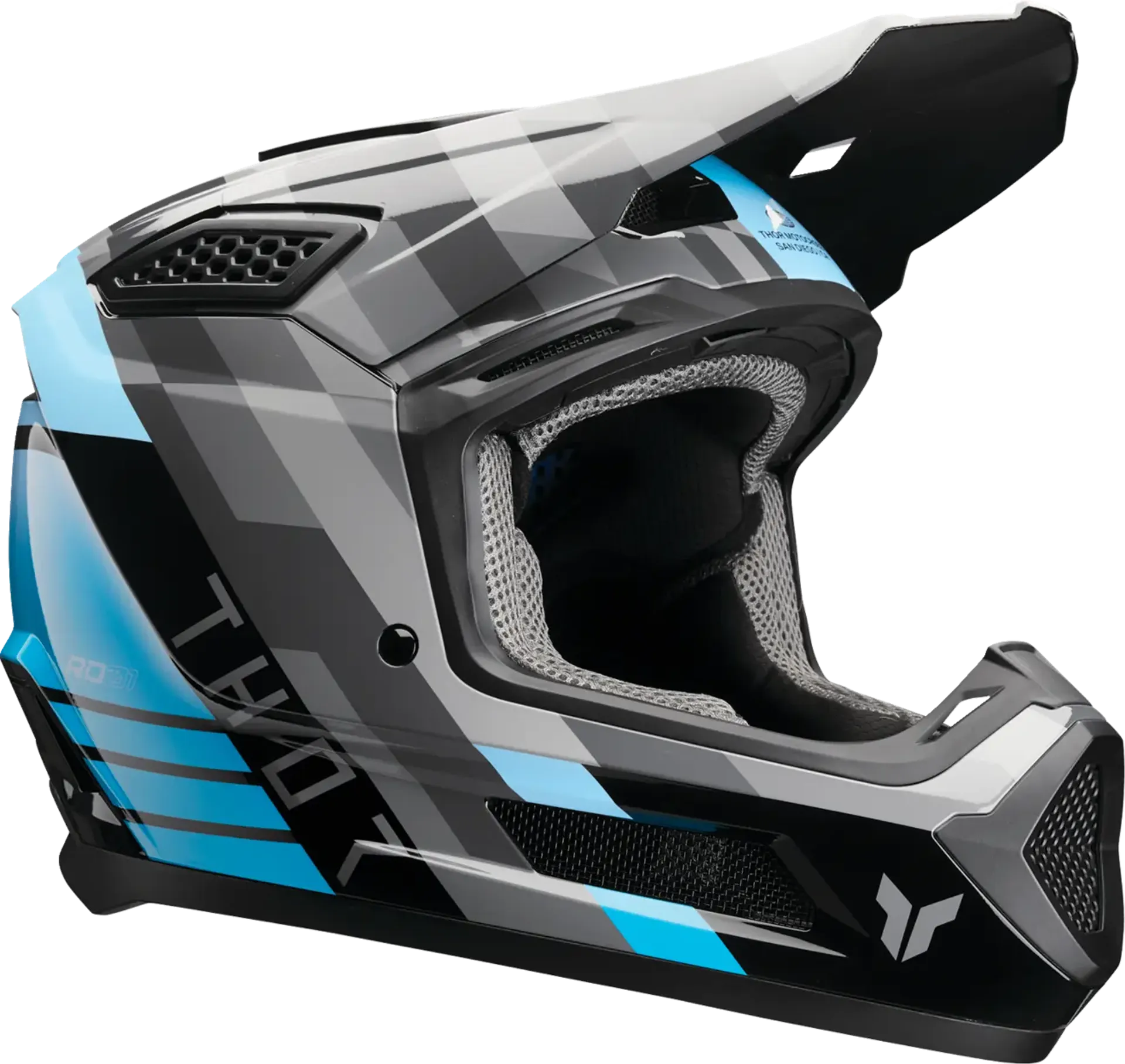 Thor fleet-hjelm - camber sort/teal - Thor