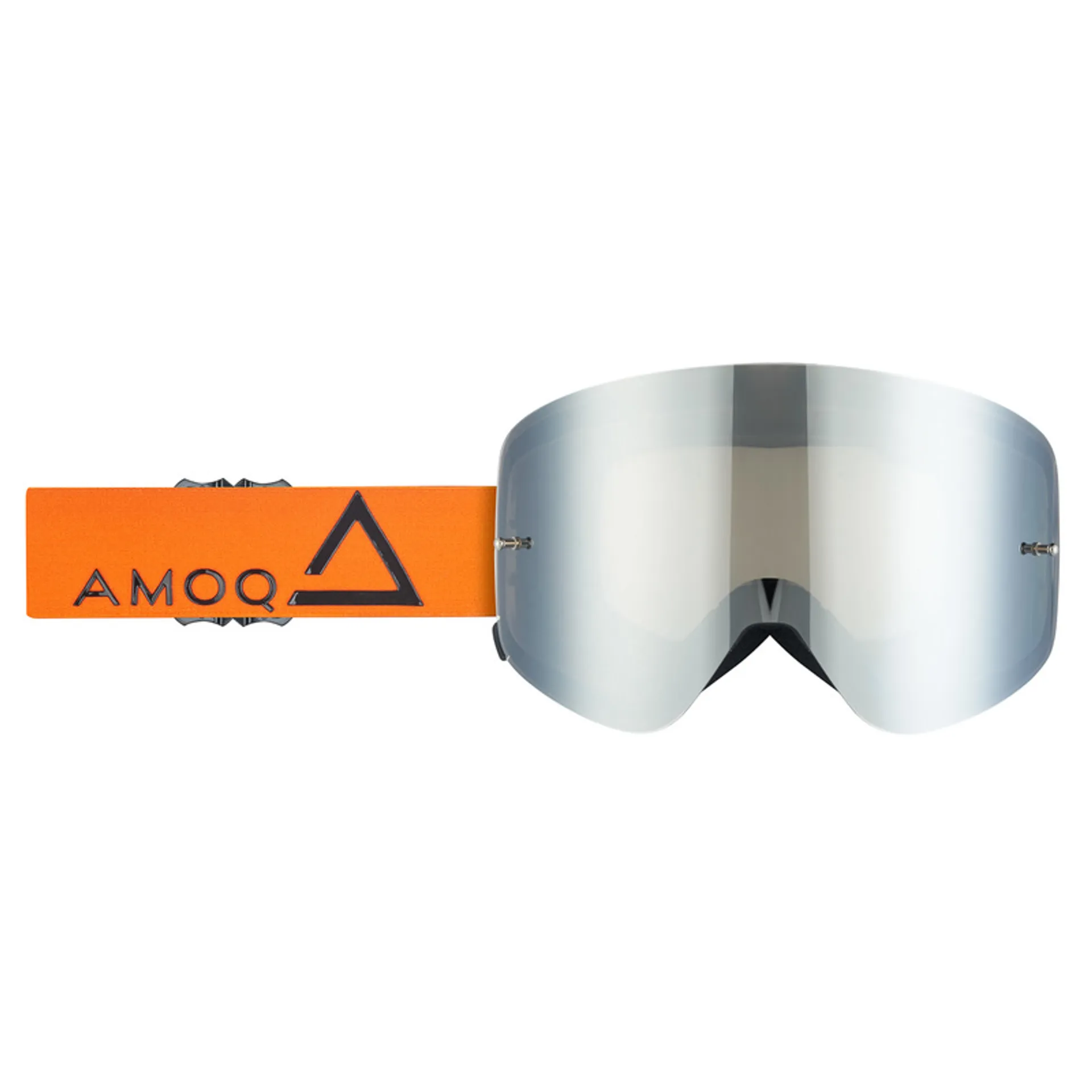 AMOQ MX Briller Vision Magnetic Orange-Sort - Sølvspejl AMOQ MX Briller Vision Magnetic Orange-Sort - Sølvspejl - AMOQ - Motocross Parts