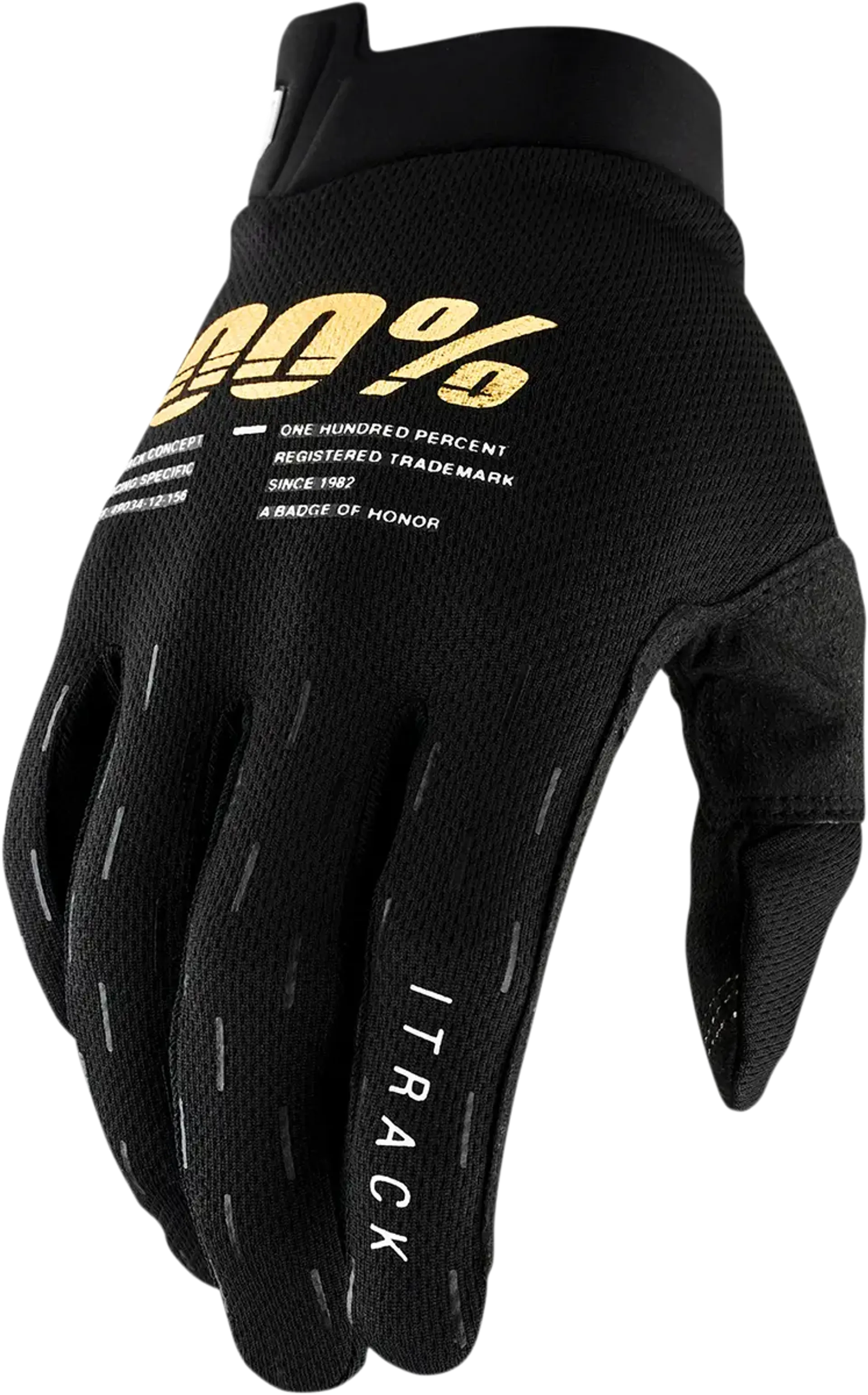 100 % Youth iTrack-handsker – Sort - 100% - Motocross Parts
