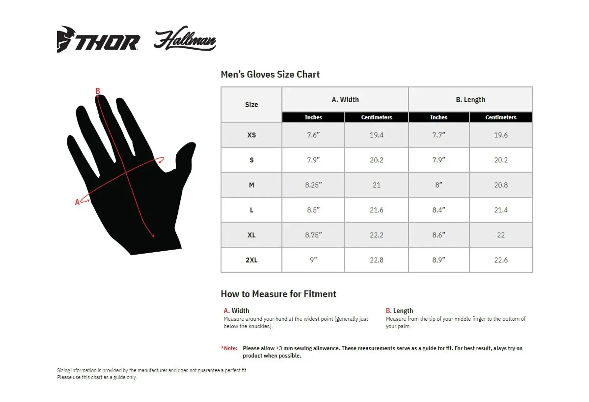 Thor Launchmode handsker - Rød - Thor