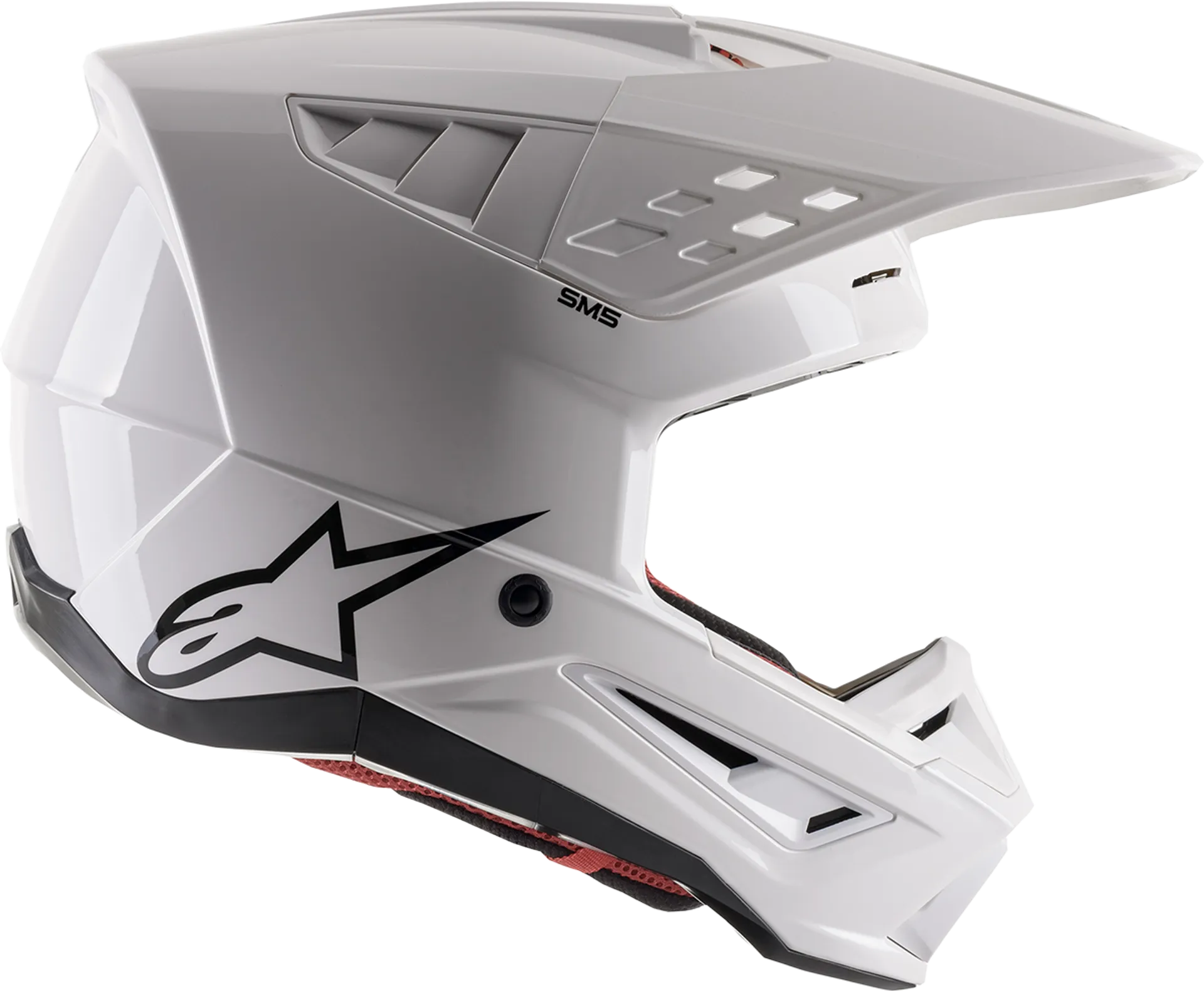 Alpinestars SM5 Hjelm - Solid white - Alpinestars