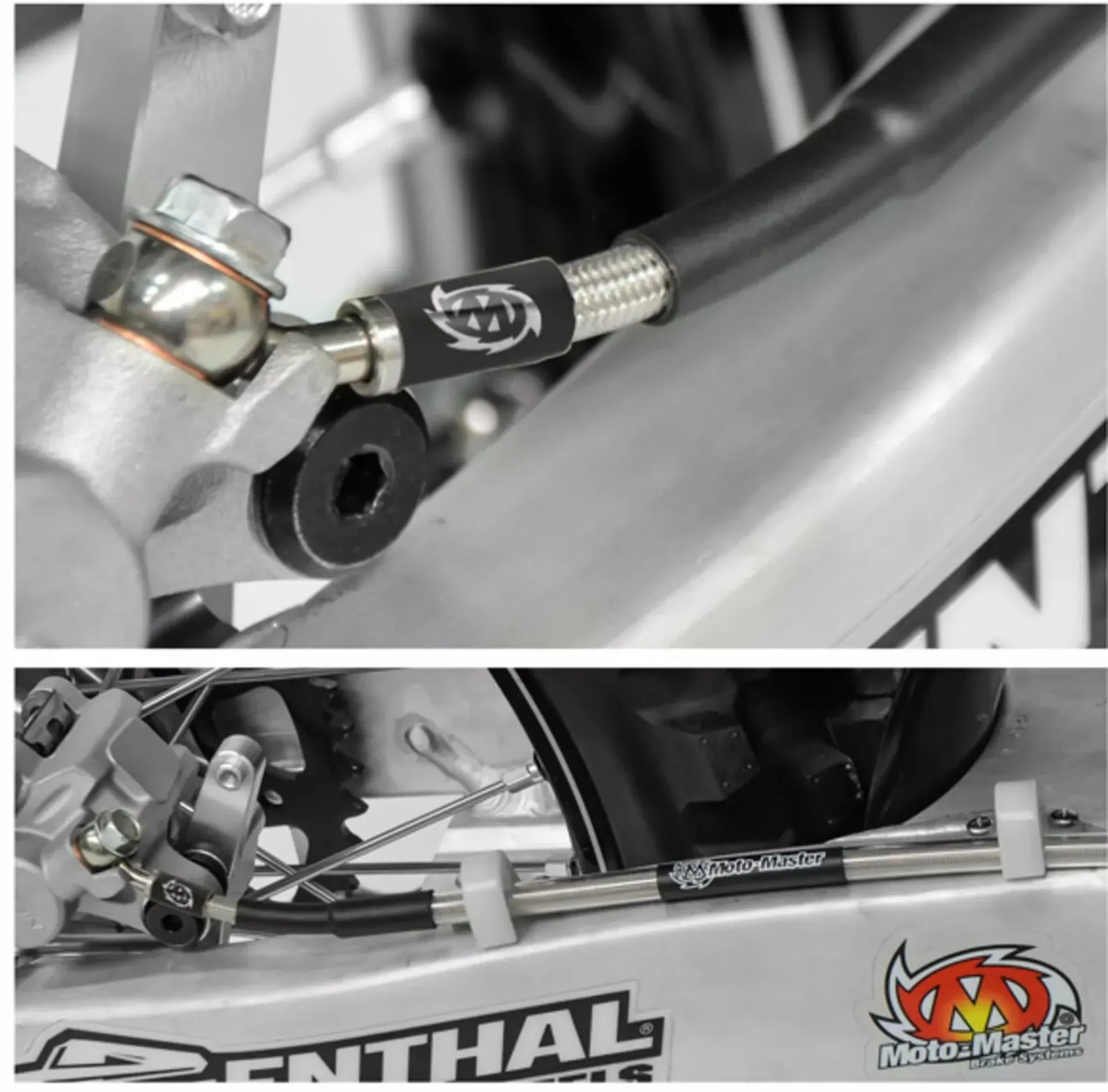 Moto-master Stainless Steel Brake Line - rear YZ/YZF - Moto-Master