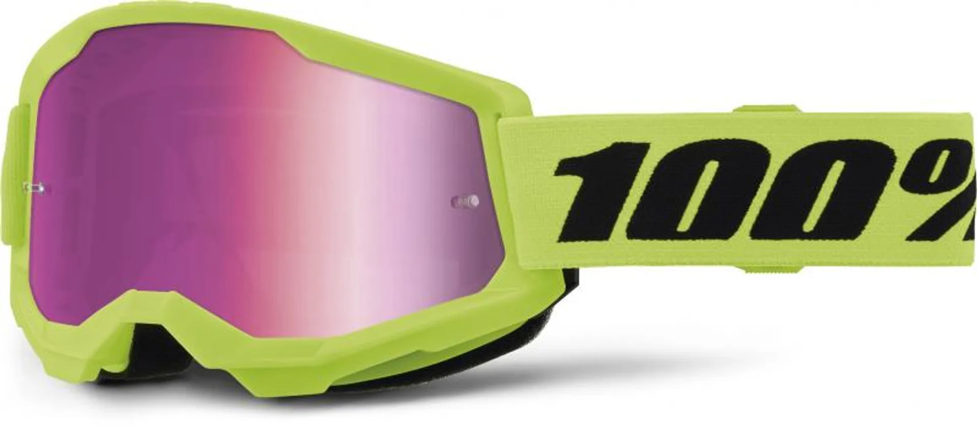 100% Strata 2 Youth Gul / Spejlrosa - 100% - Motocross Parts