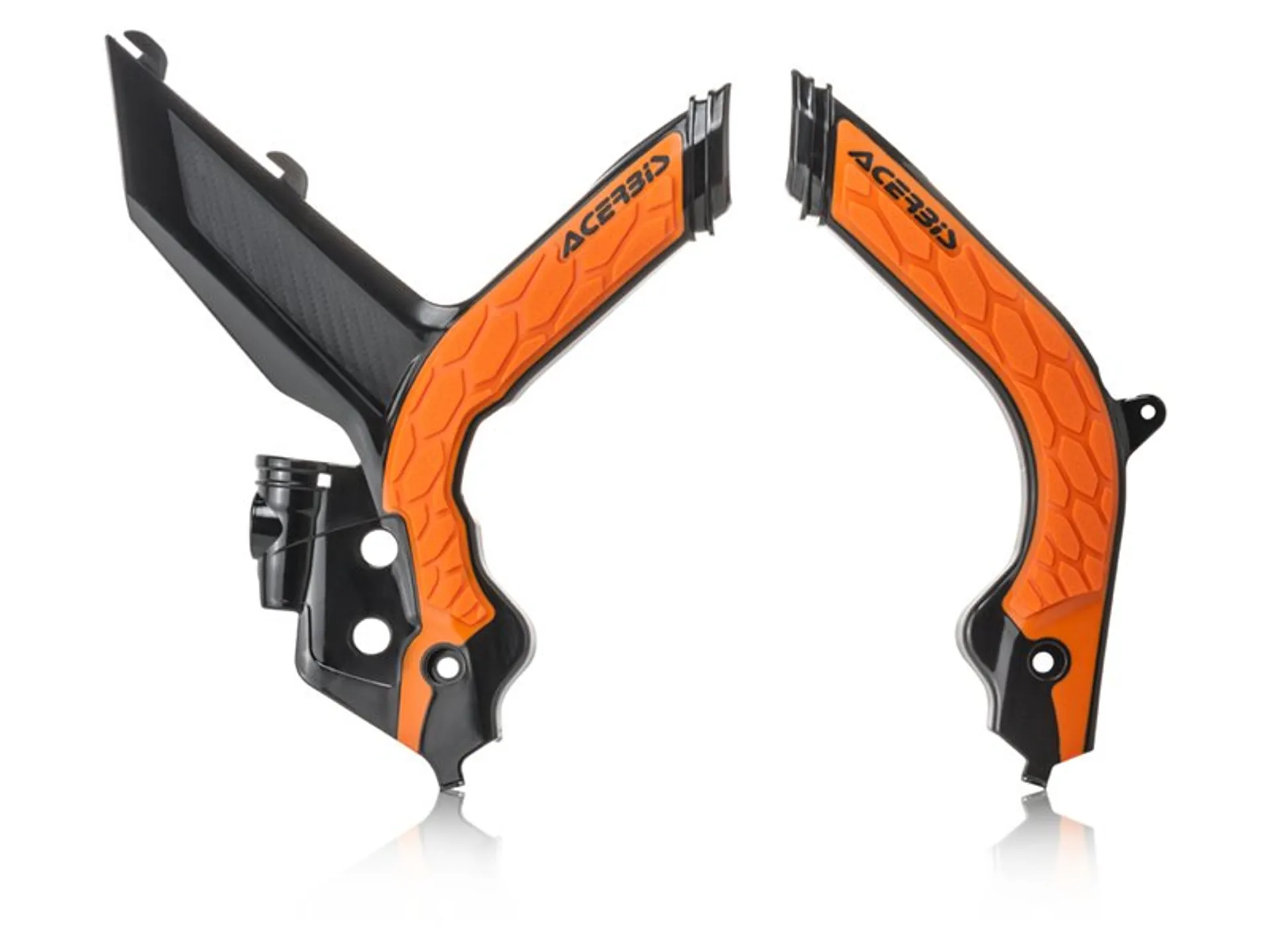 Acerbis frame protector SX/SX-F 19-22 - Black/Orange - Acerbis - Motocross Parts