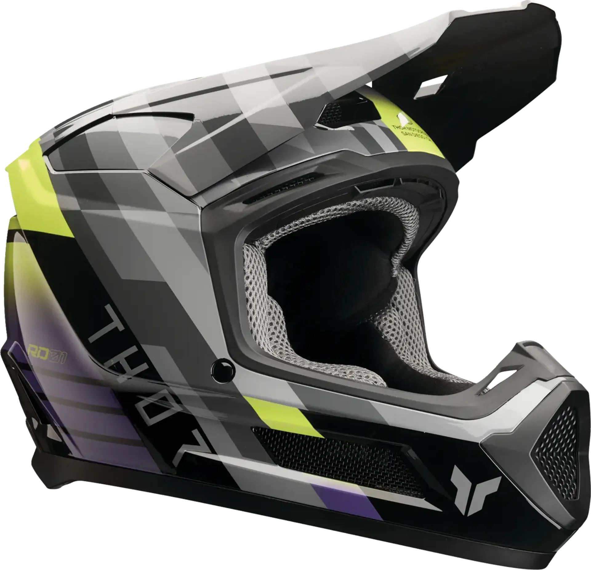 Thor Youth fleet Helmet - camber black/purple - Thor - Motocross Parts