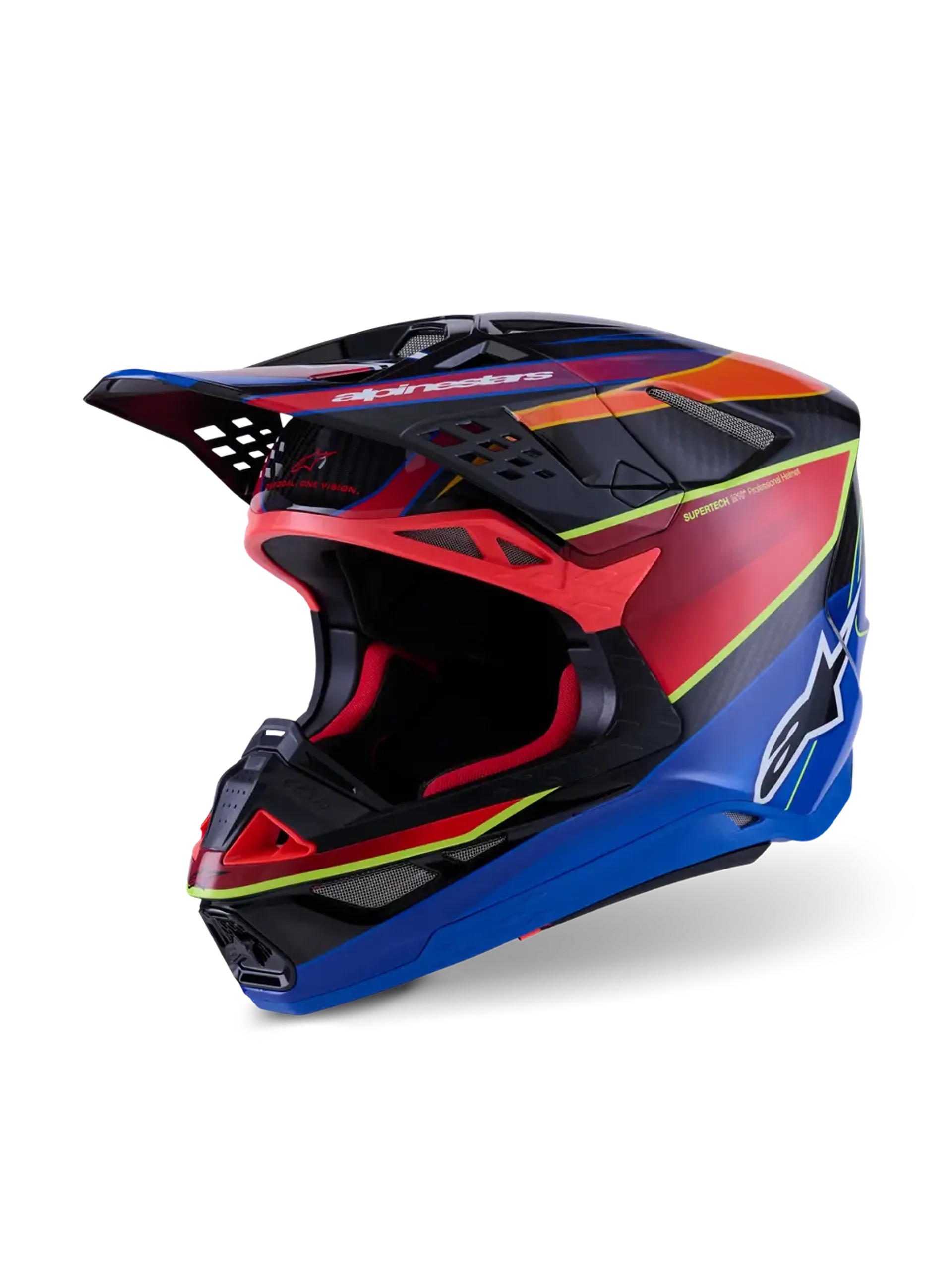Alpinestars SM10 Era MIPS hjelm - Blå/Rød/Gul - Alpinestars - Motocross Parts