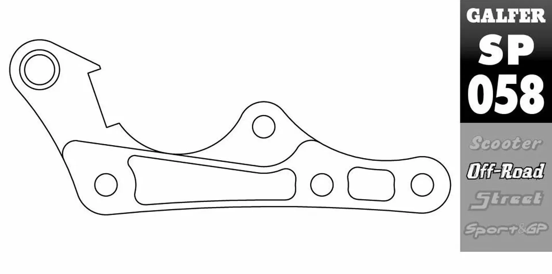 Galfer bremsekaliper-flytningsbeslag KTM 2004-2024 - Galfer - Motocross Parts
