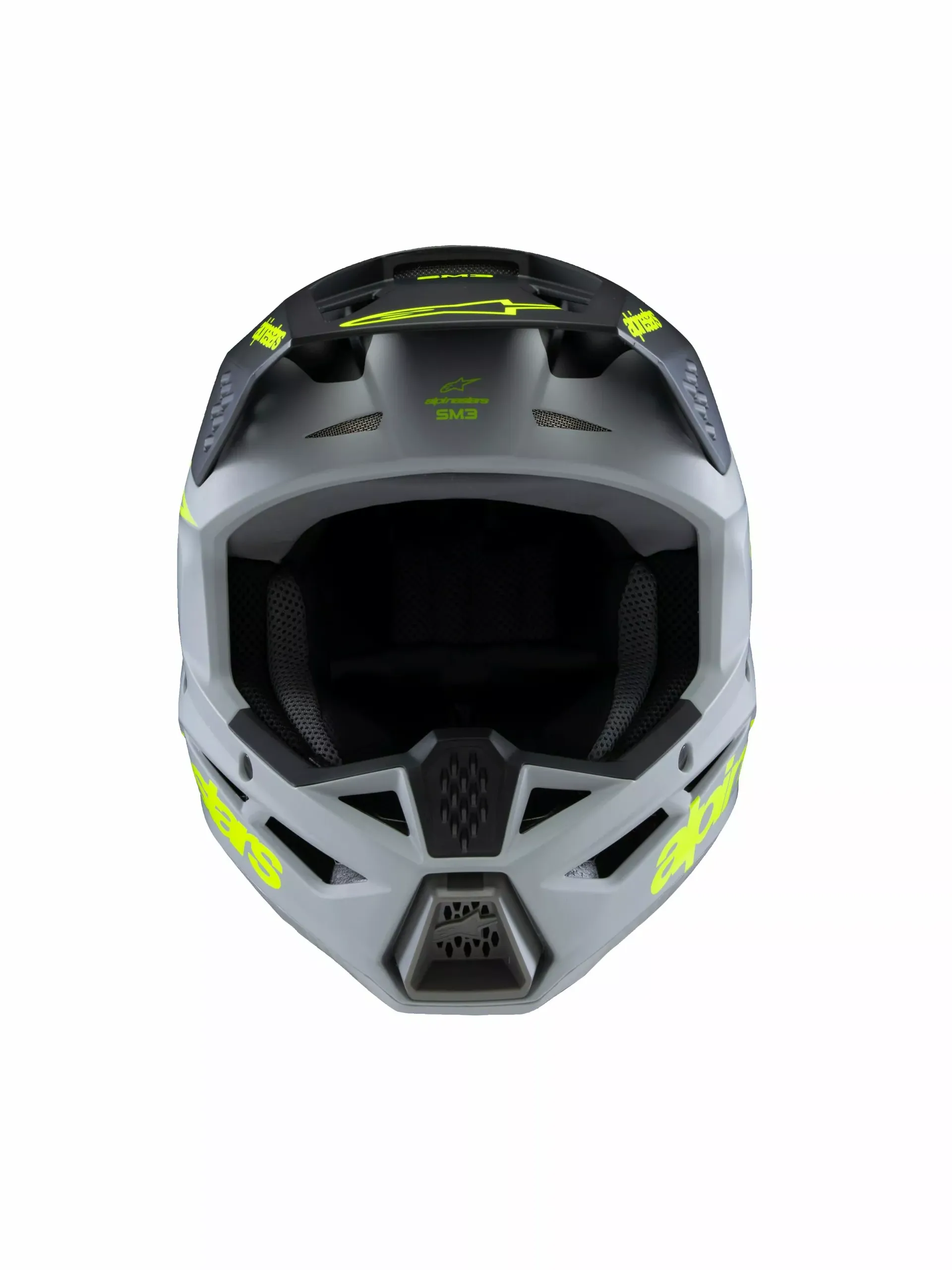 Alpinestars SM3 Børnehjelm - Radium grå/sort/gul - Alpinestars