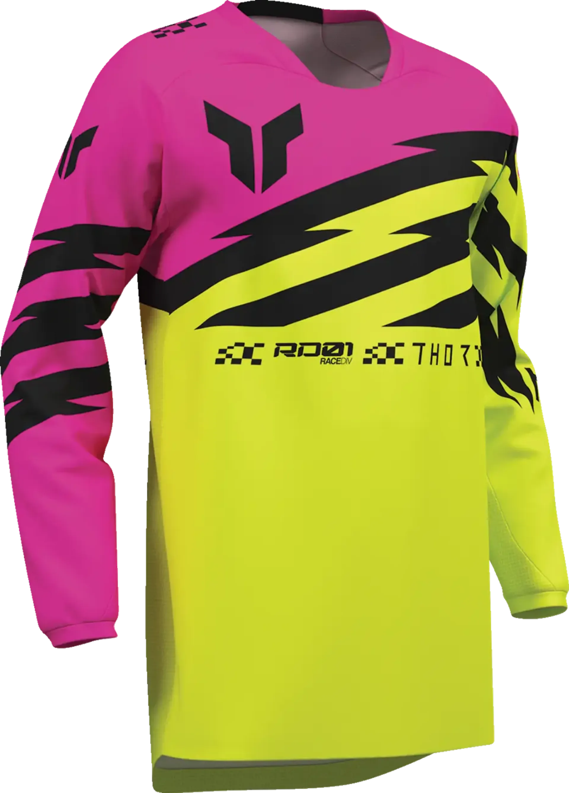Thor Youth Launchmode Jersey - Shockie Acid/Fuchsia